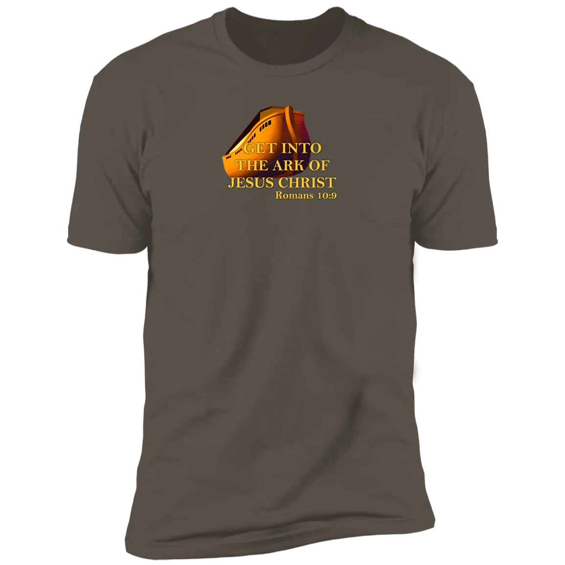 Get Into the Ark of Jesus Christ Men’s Premium Short Sleeve Tee Shirt