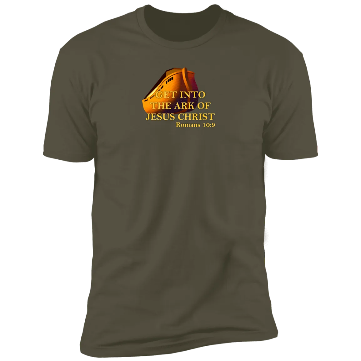 Get Into the Ark of Jesus Christ Men’s Premium Short Sleeve Tee Shirt