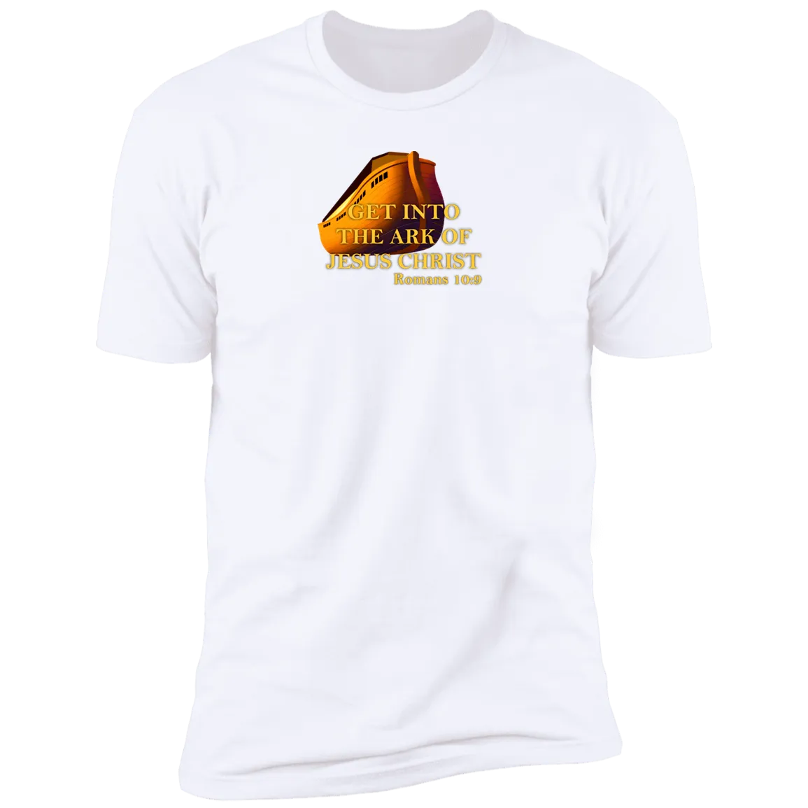 Get Into the Ark of Jesus Christ Men’s Premium Short Sleeve Tee Shirt
