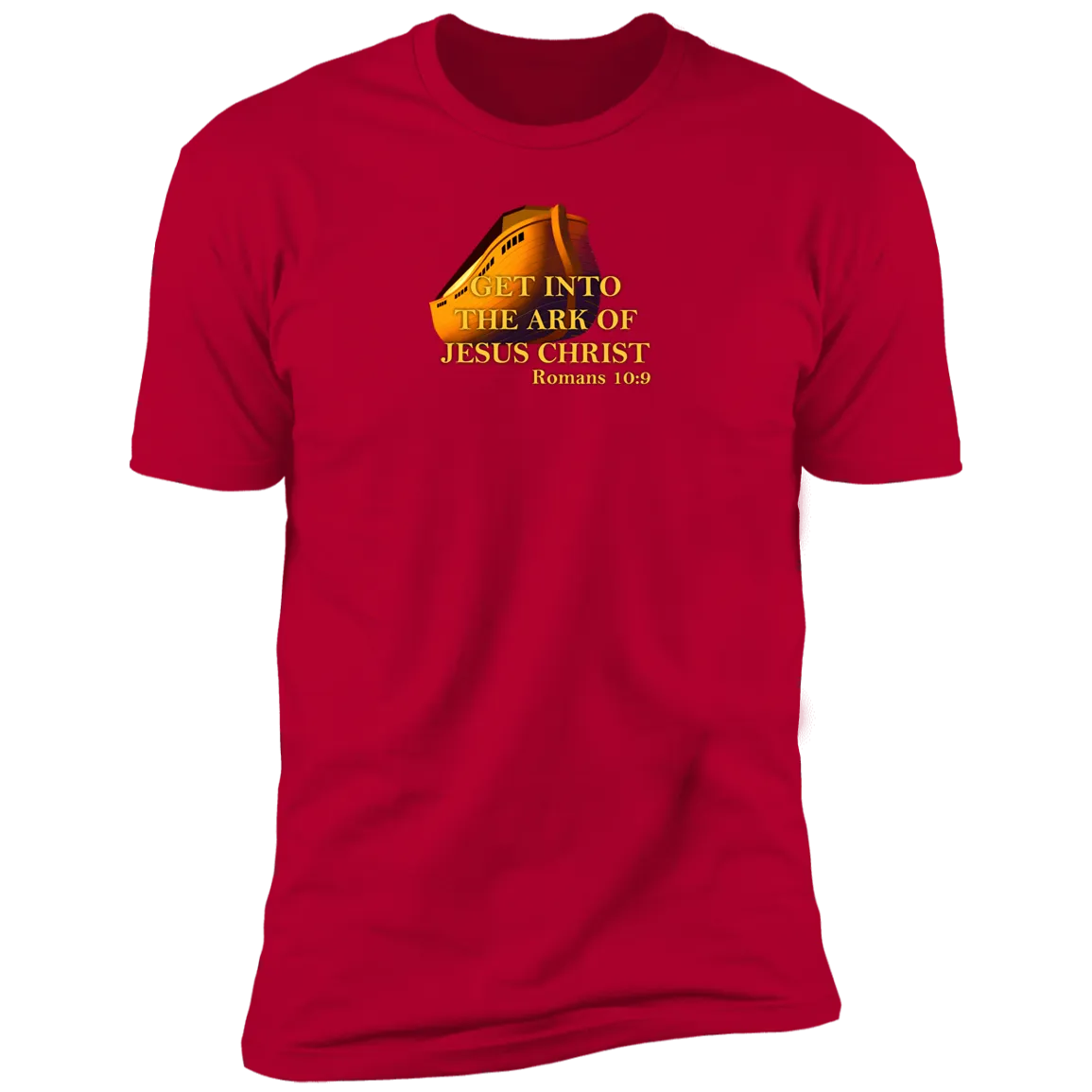 Get Into the Ark of Jesus Christ Men’s Premium Short Sleeve Tee Shirt