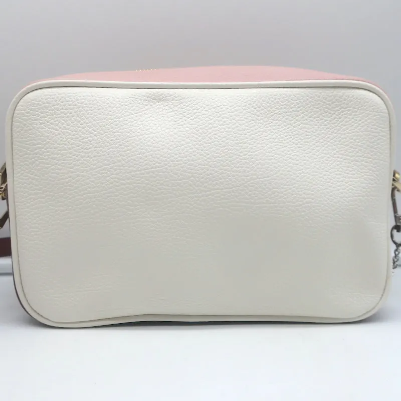 Golden Goose Star Crossbody Bag Cream/Pink Hammered Leather