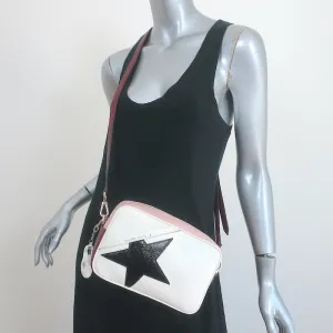 Golden Goose Star Crossbody Bag Cream/Pink Hammered Leather