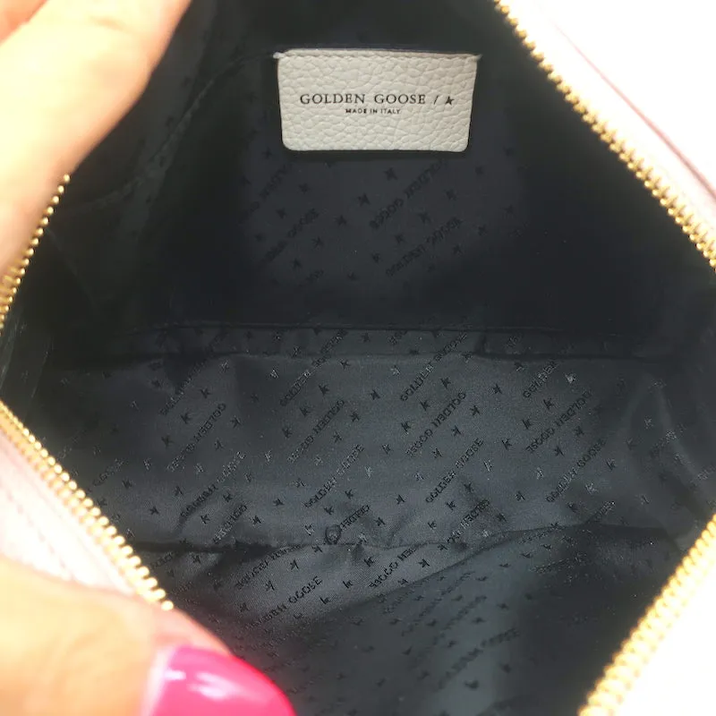 Golden Goose Star Crossbody Bag Cream/Pink Hammered Leather