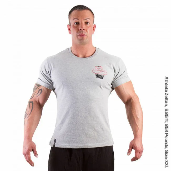 Gorilla Wear - Classic Logo Tee New Style-Gray