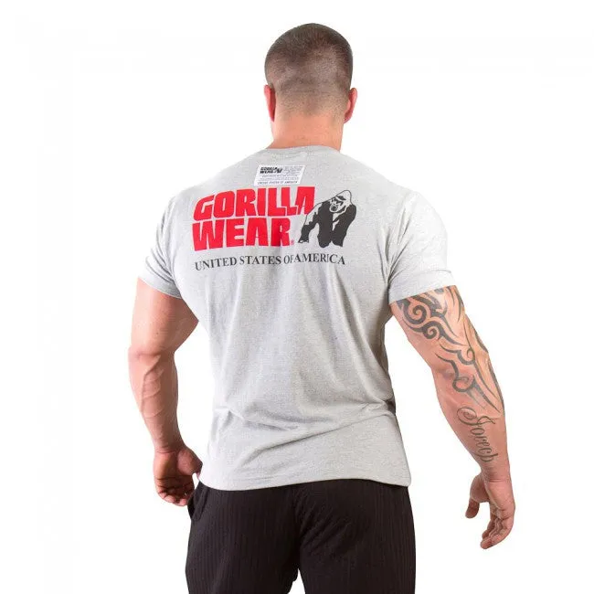 Gorilla Wear - Classic Logo Tee New Style-Gray