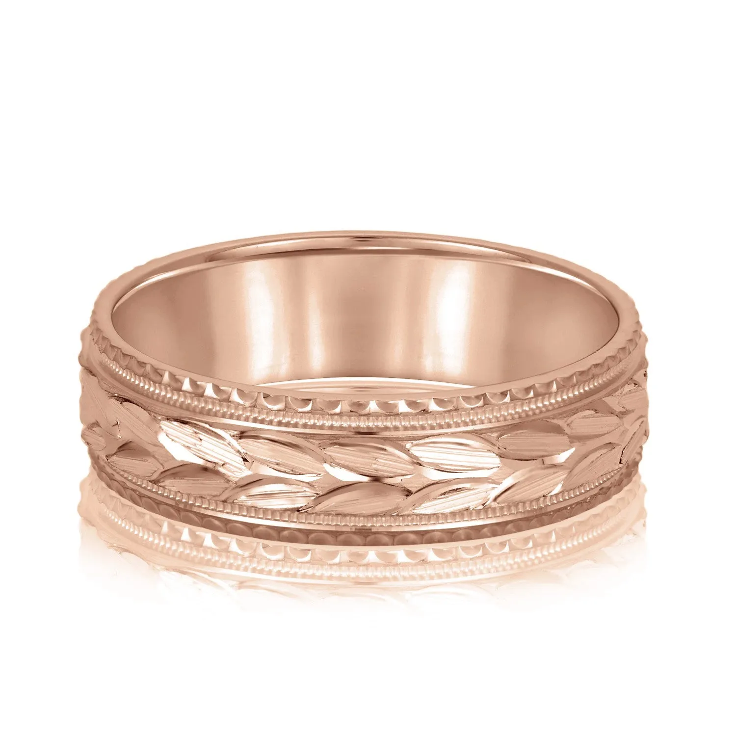 Greek God Wreath Style Men’s Wedding Band