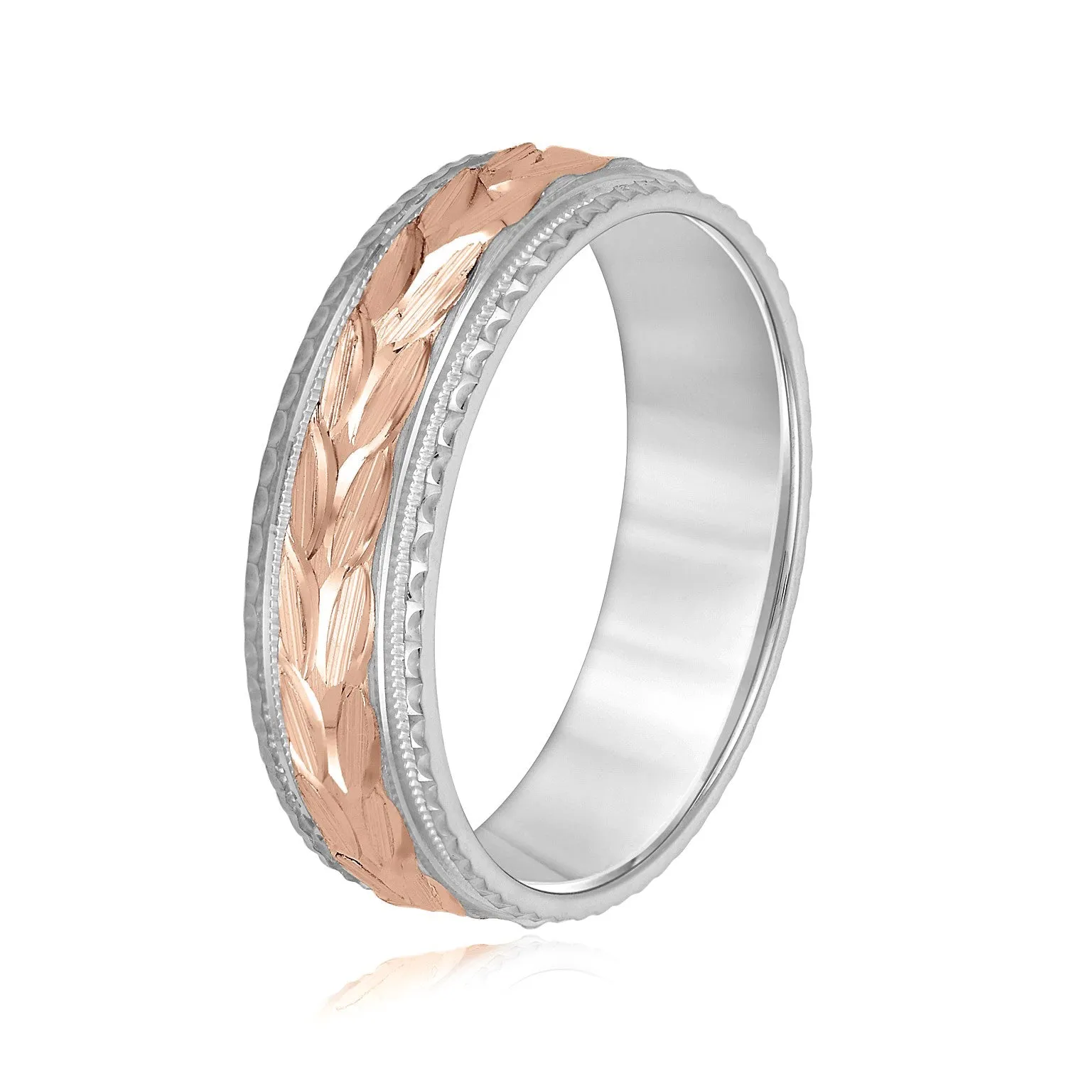 Greek God Wreath Style Men’s Wedding Band