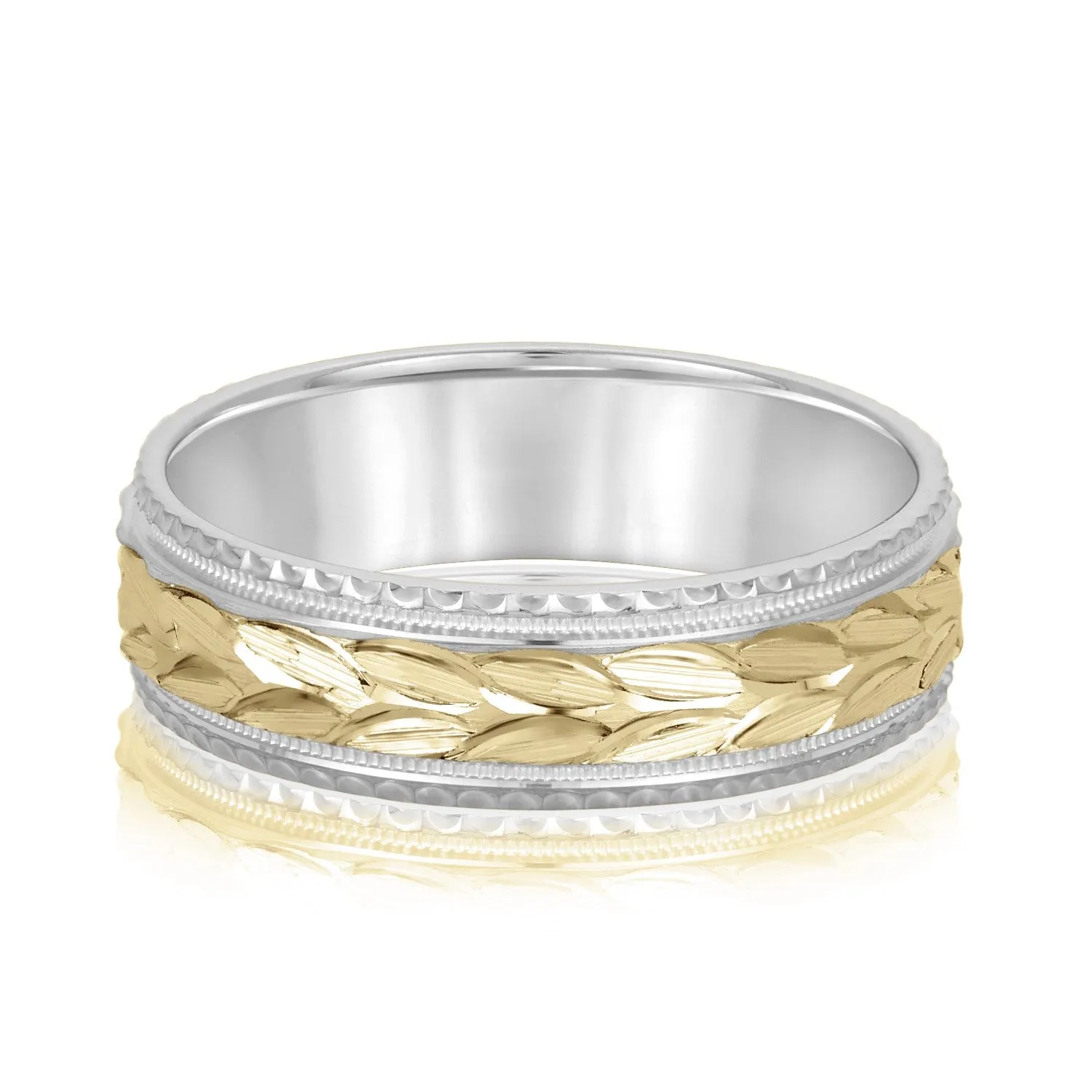 Greek God Wreath Style Men’s Wedding Band