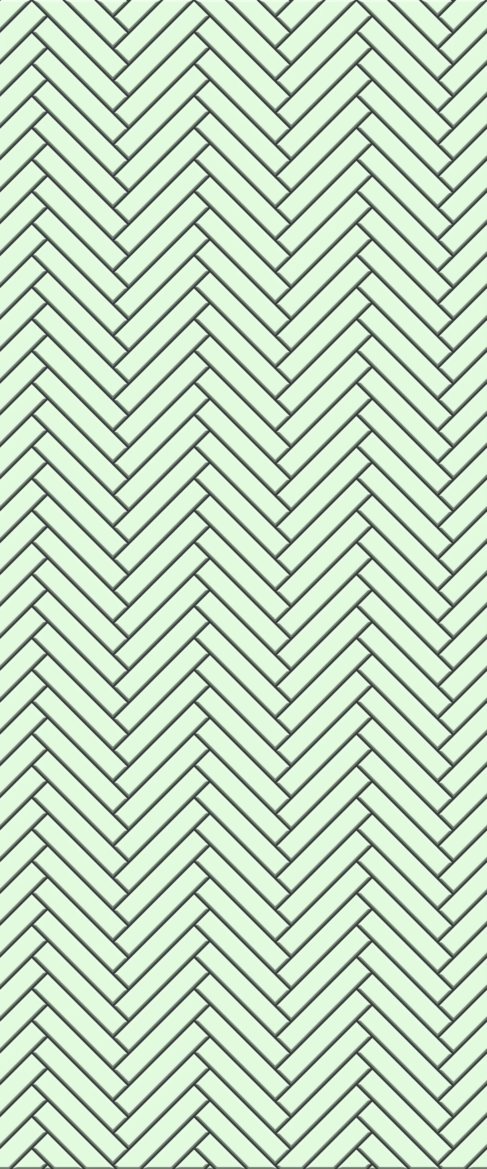 Green Double Herringbone Tile Acrylic Shower Wall Panel 2440mm x 1220mm (3mm Thick)