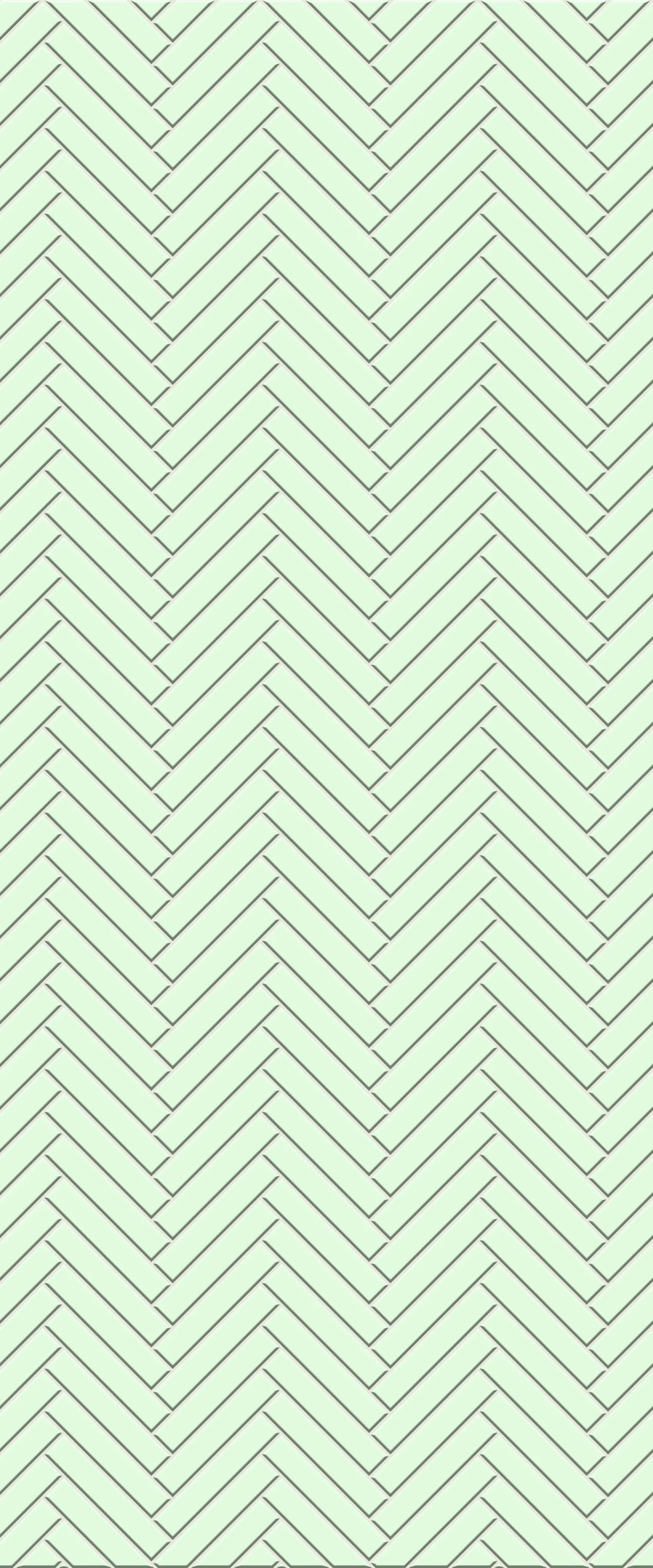 Green Double Herringbone Tile Acrylic Shower Wall Panel 2440mm x 1220mm (3mm Thick)