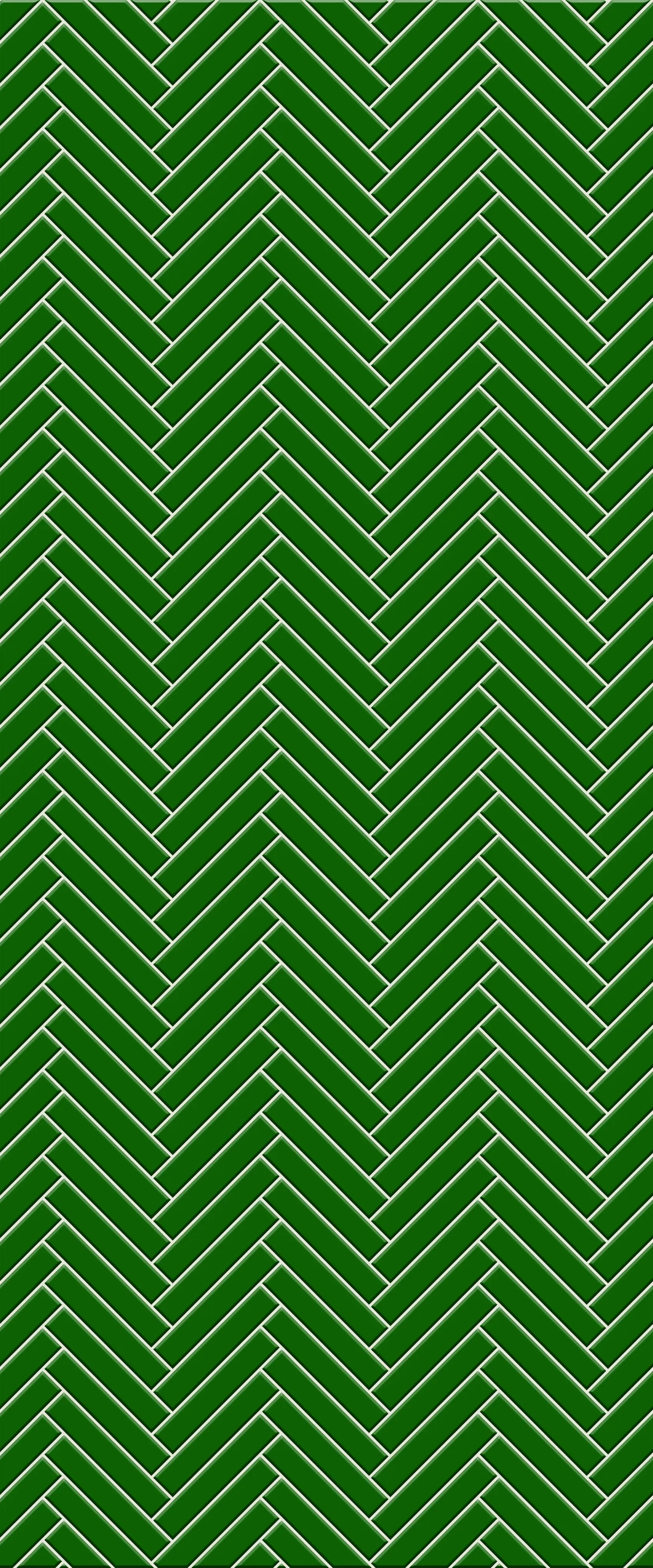 Green Double Herringbone Tile Acrylic Shower Wall Panel 2440mm x 1220mm (3mm Thick)