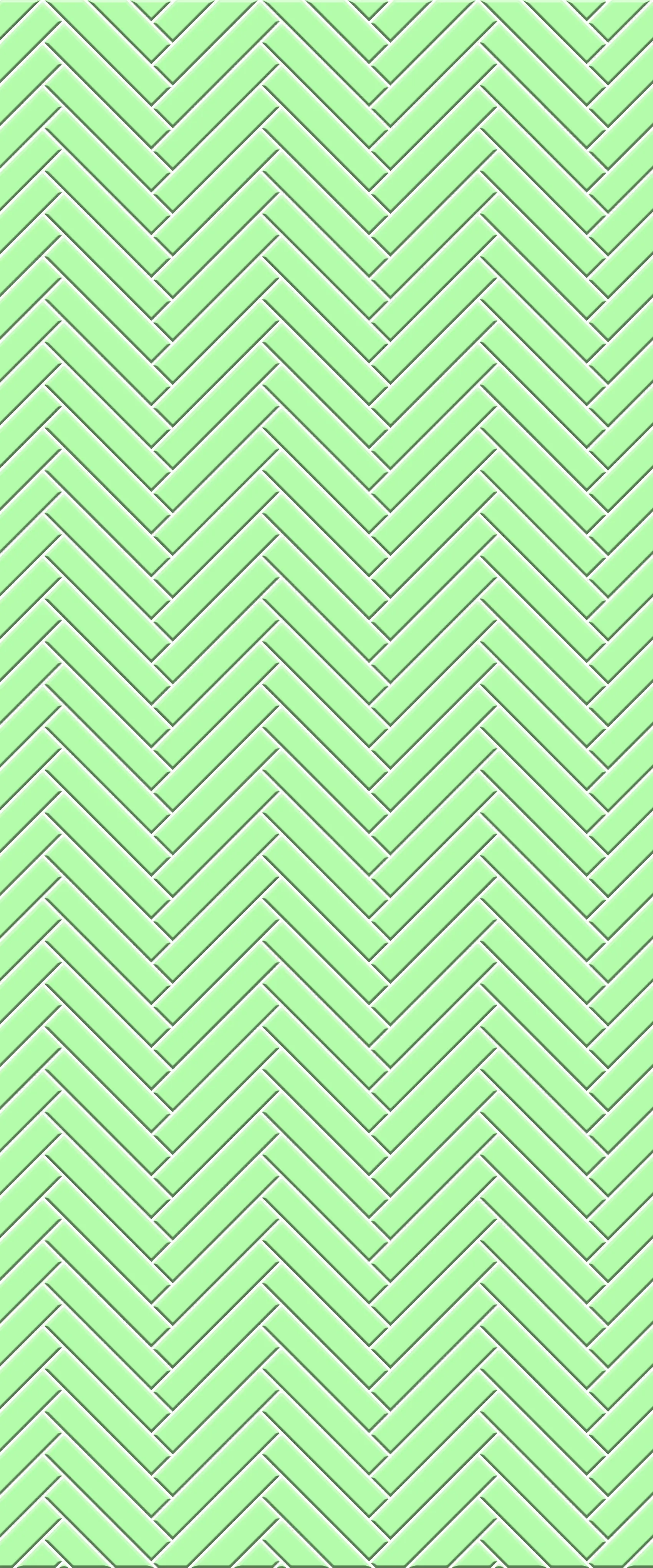 Green Double Herringbone Tile Acrylic Shower Wall Panel 2440mm x 1220mm (3mm Thick)
