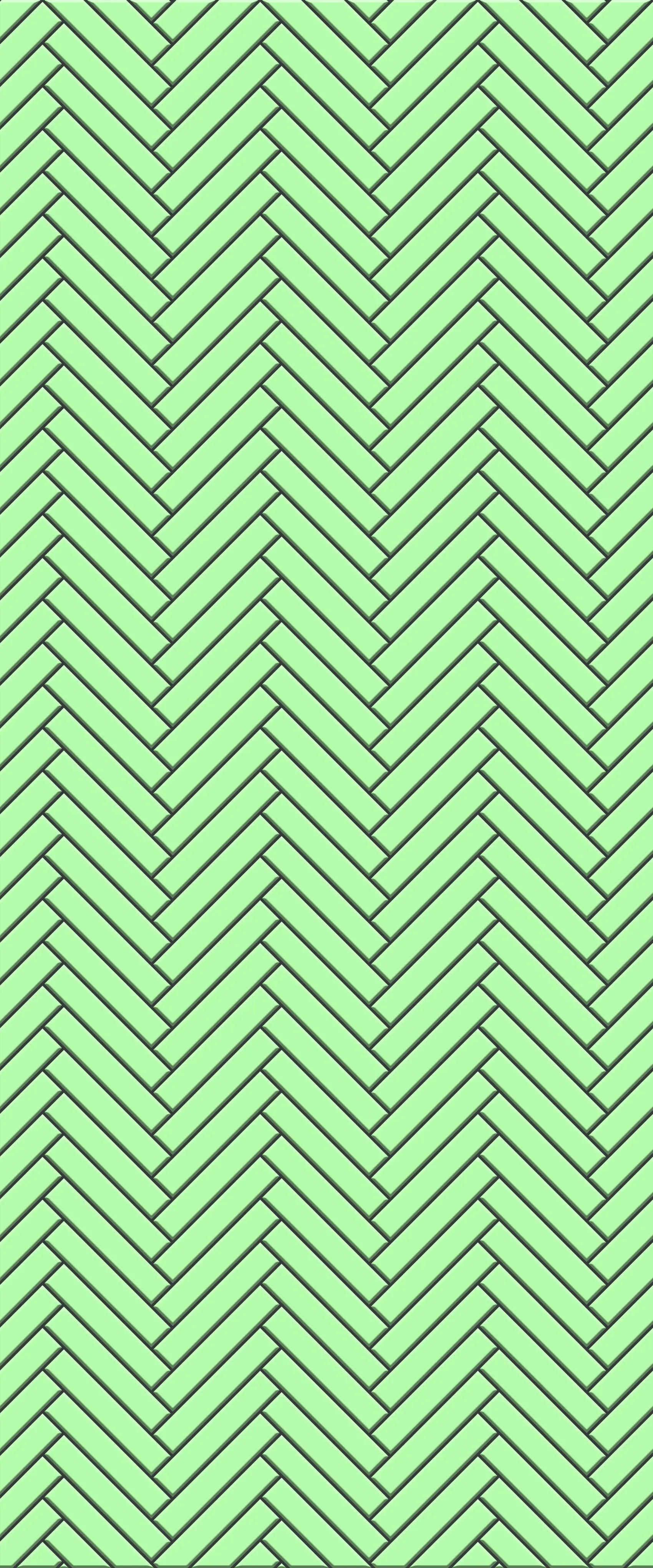 Green Double Herringbone Tile Acrylic Shower Wall Panel 2440mm x 1220mm (3mm Thick)
