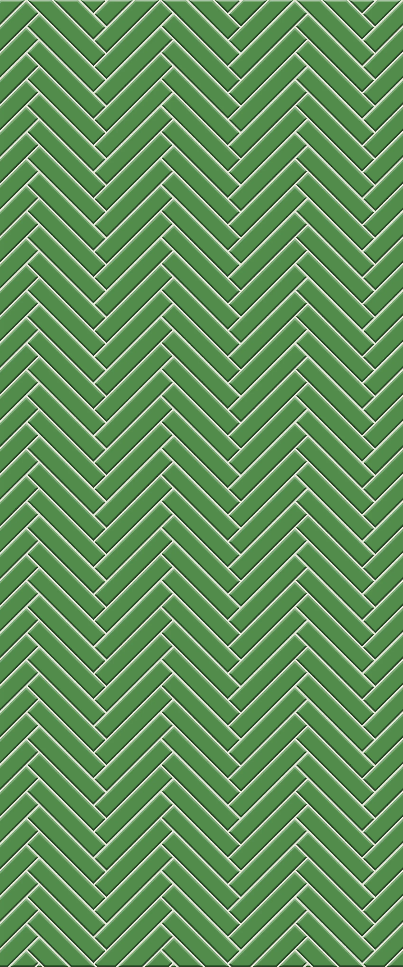 Green Double Herringbone Tile Acrylic Shower Wall Panel 2440mm x 1220mm (3mm Thick)