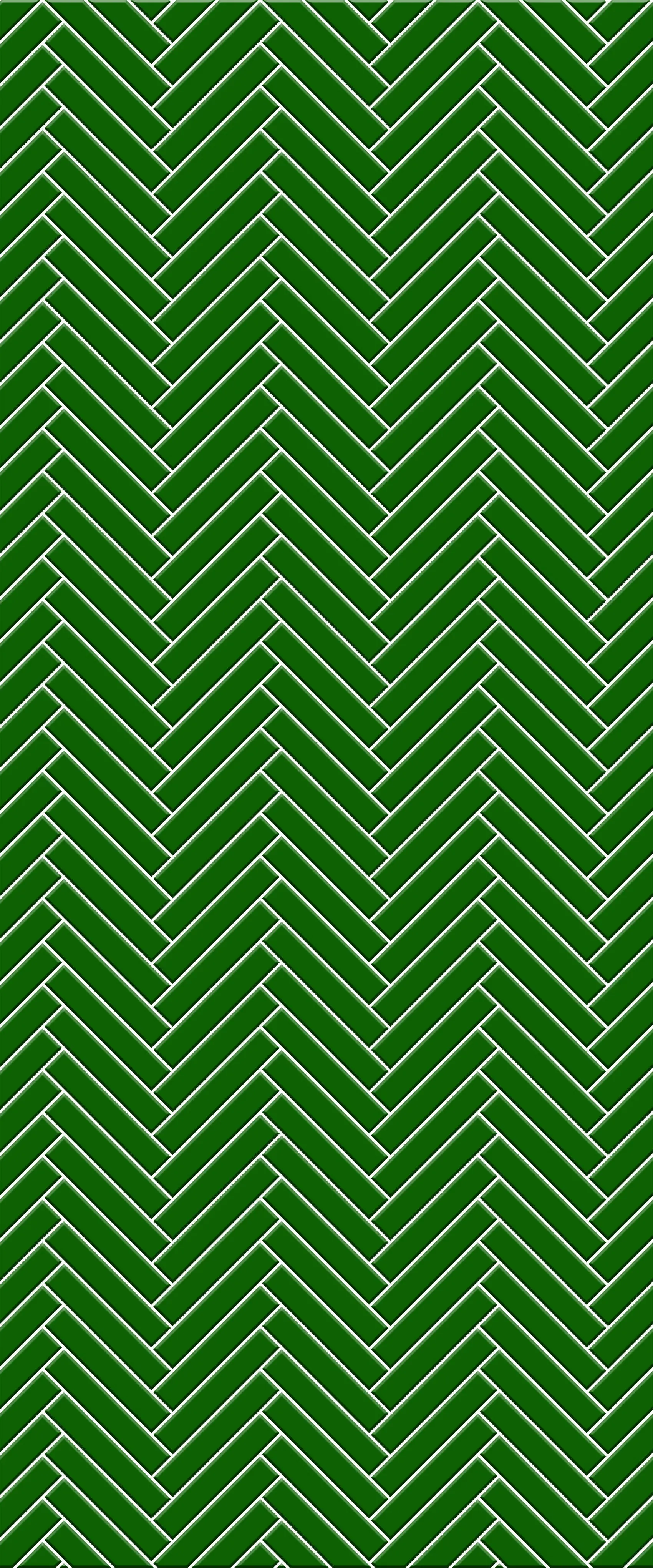 Green Double Herringbone Tile Acrylic Shower Wall Panel 2440mm x 1220mm (3mm Thick)