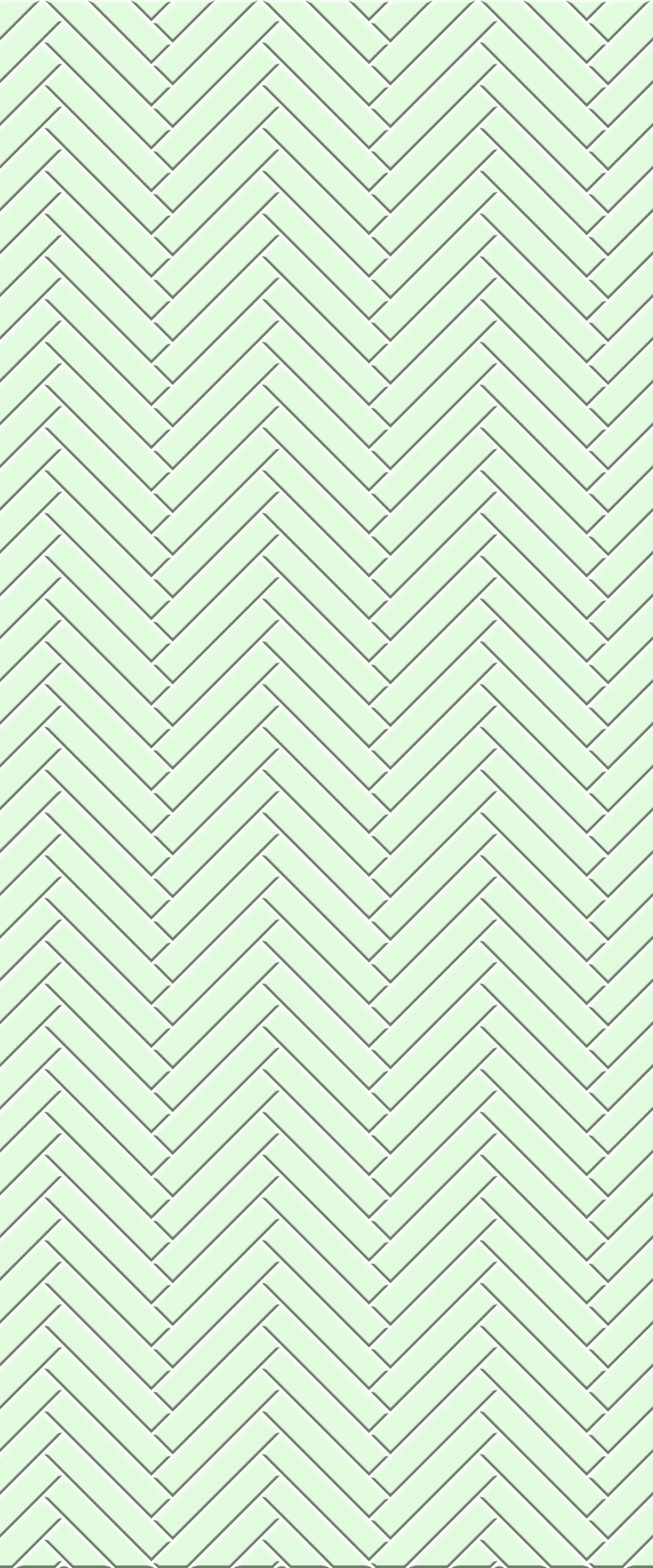 Green Double Herringbone Tile Acrylic Shower Wall Panel 2440mm x 1220mm (3mm Thick)