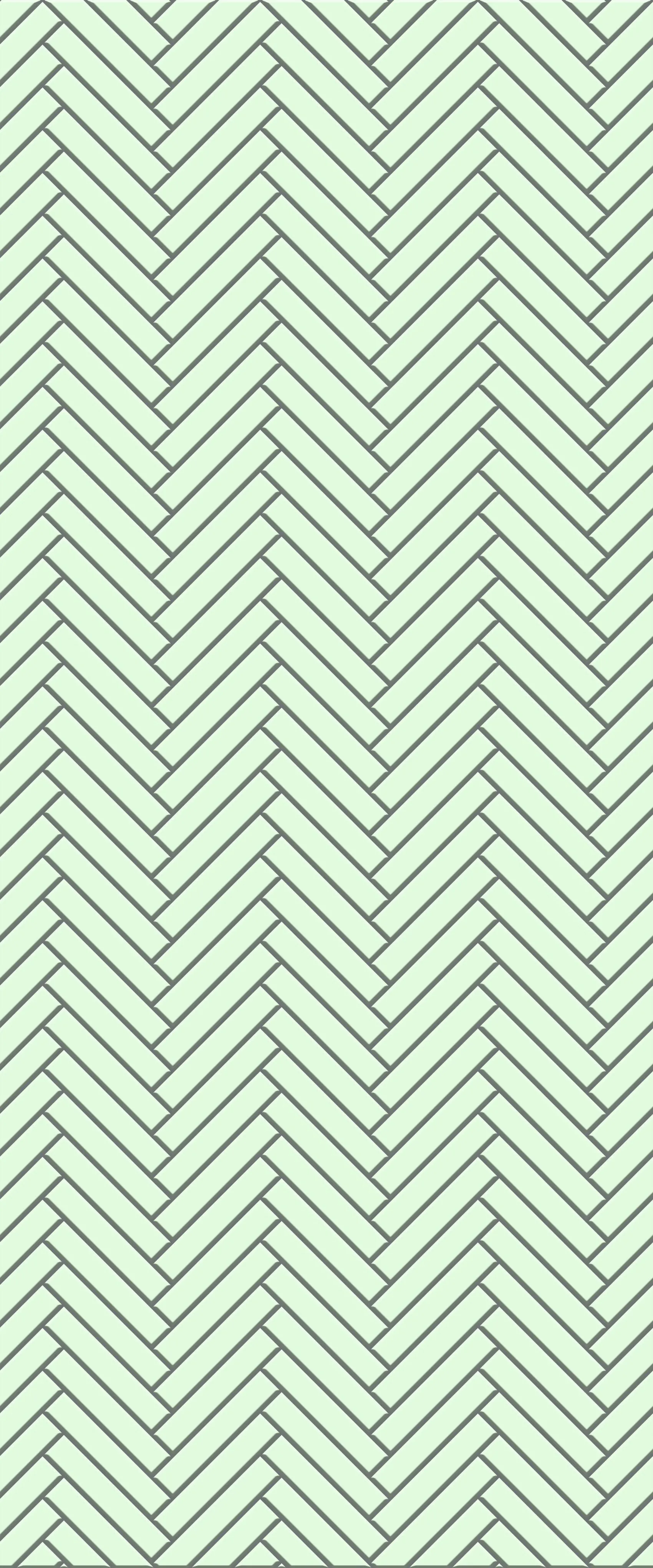 Green Double Herringbone Tile Acrylic Shower Wall Panel 2440mm x 1220mm (3mm Thick)