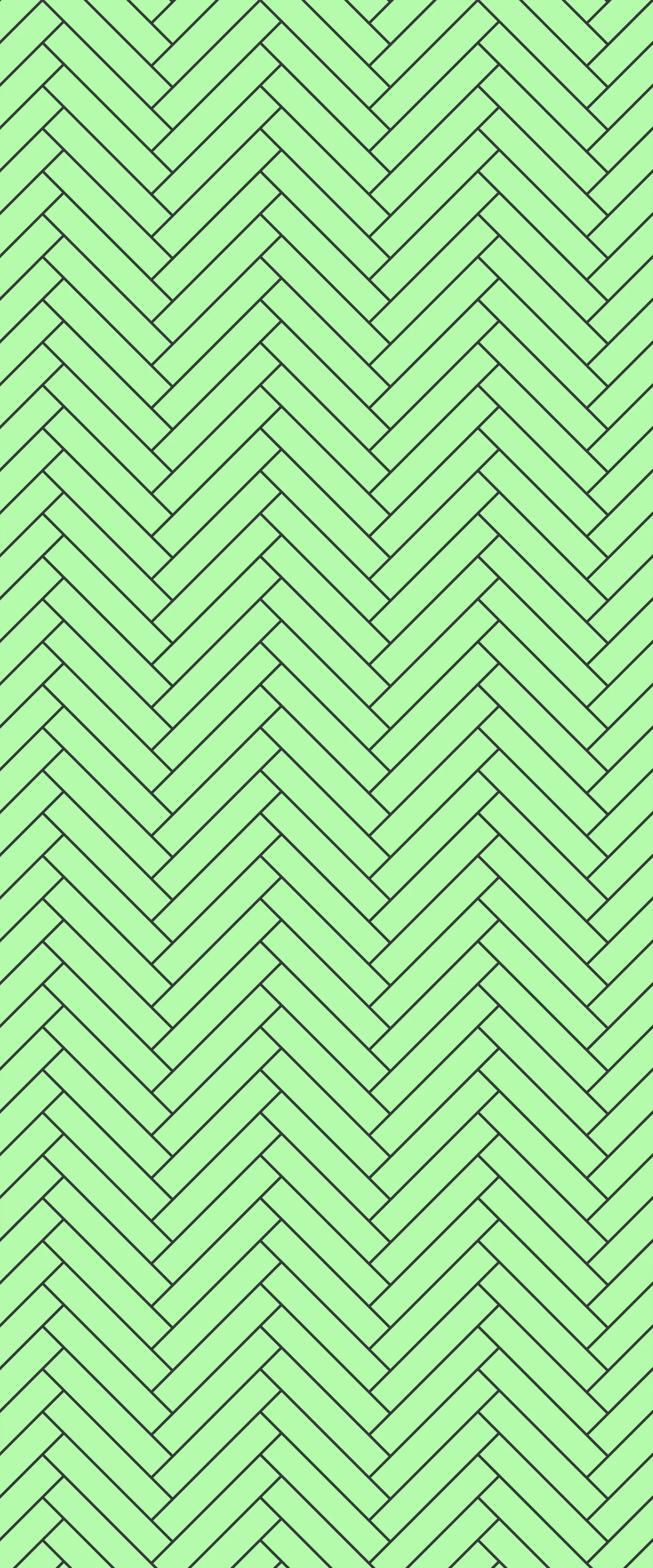 Green Double Herringbone Tile Acrylic Shower Wall Panel 2440mm x 1220mm (3mm Thick)