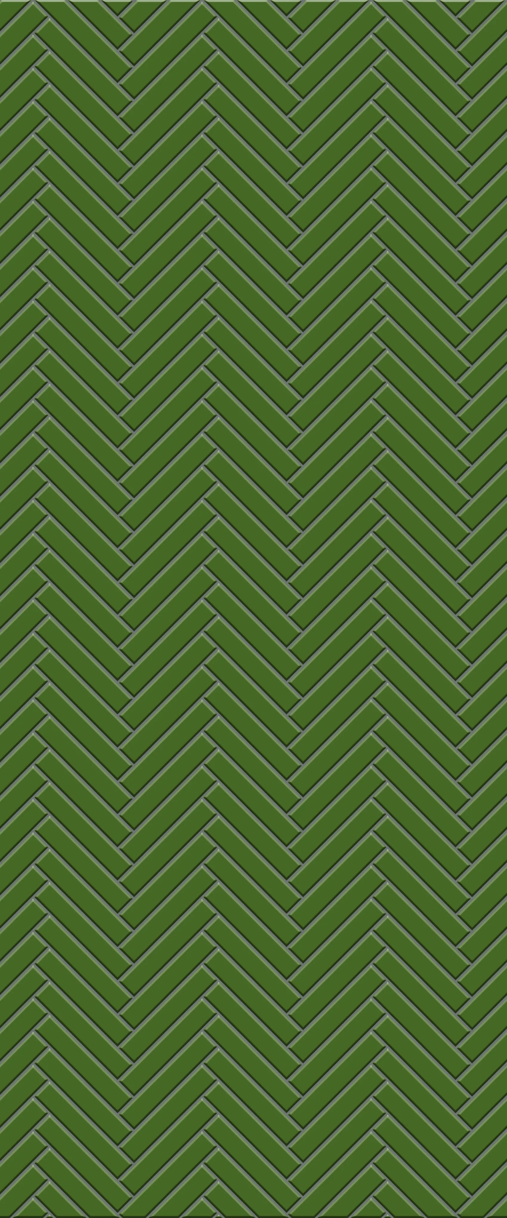 Green Double Herringbone Tile Acrylic Shower Wall Panel 2440mm x 1220mm (3mm Thick)