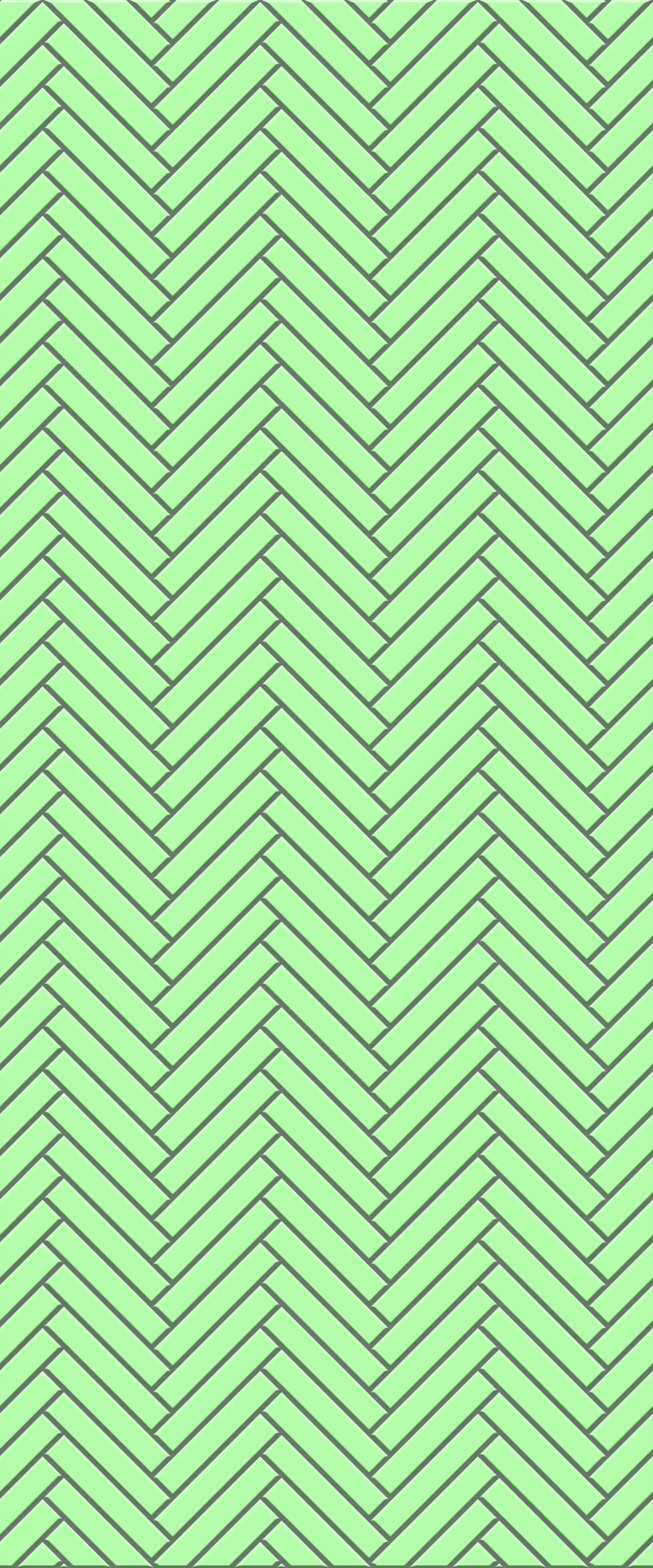 Green Double Herringbone Tile Acrylic Shower Wall Panel 2440mm x 1220mm (3mm Thick)