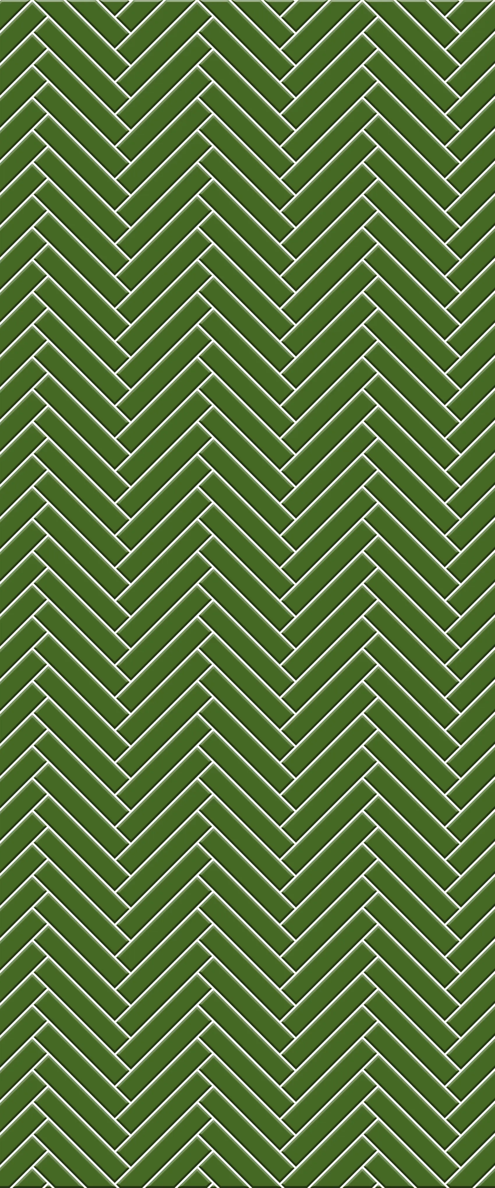 Green Double Herringbone Tile Acrylic Shower Wall Panel 2440mm x 1220mm (3mm Thick)