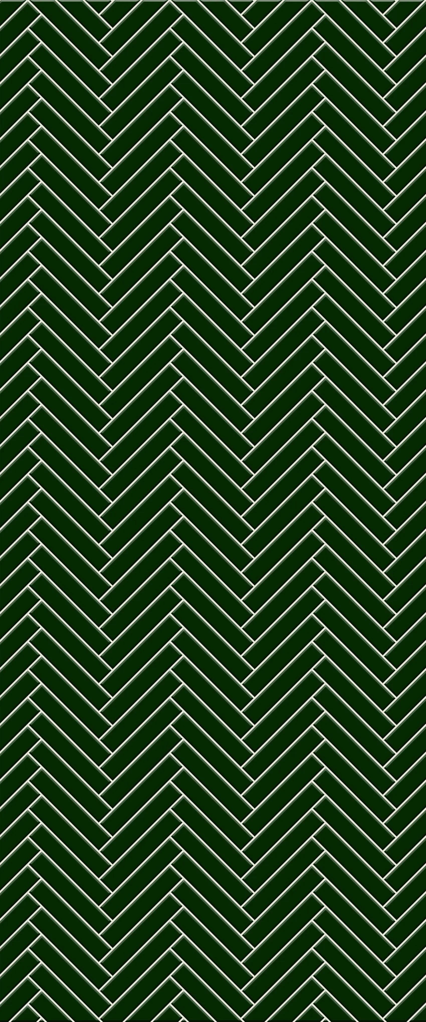 Green Double Herringbone Tile Acrylic Shower Wall Panel 2440mm x 1220mm (3mm Thick)
