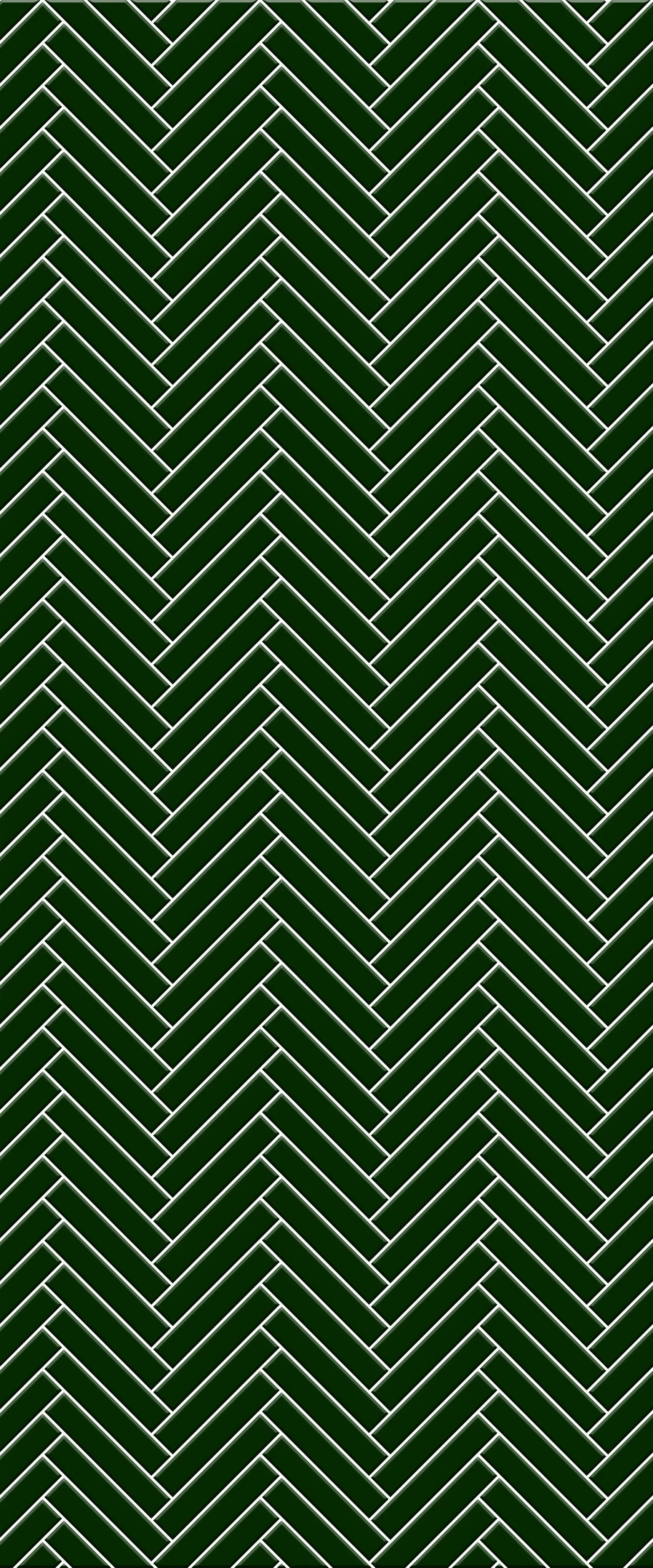 Green Double Herringbone Tile Acrylic Shower Wall Panel 2440mm x 1220mm (3mm Thick)