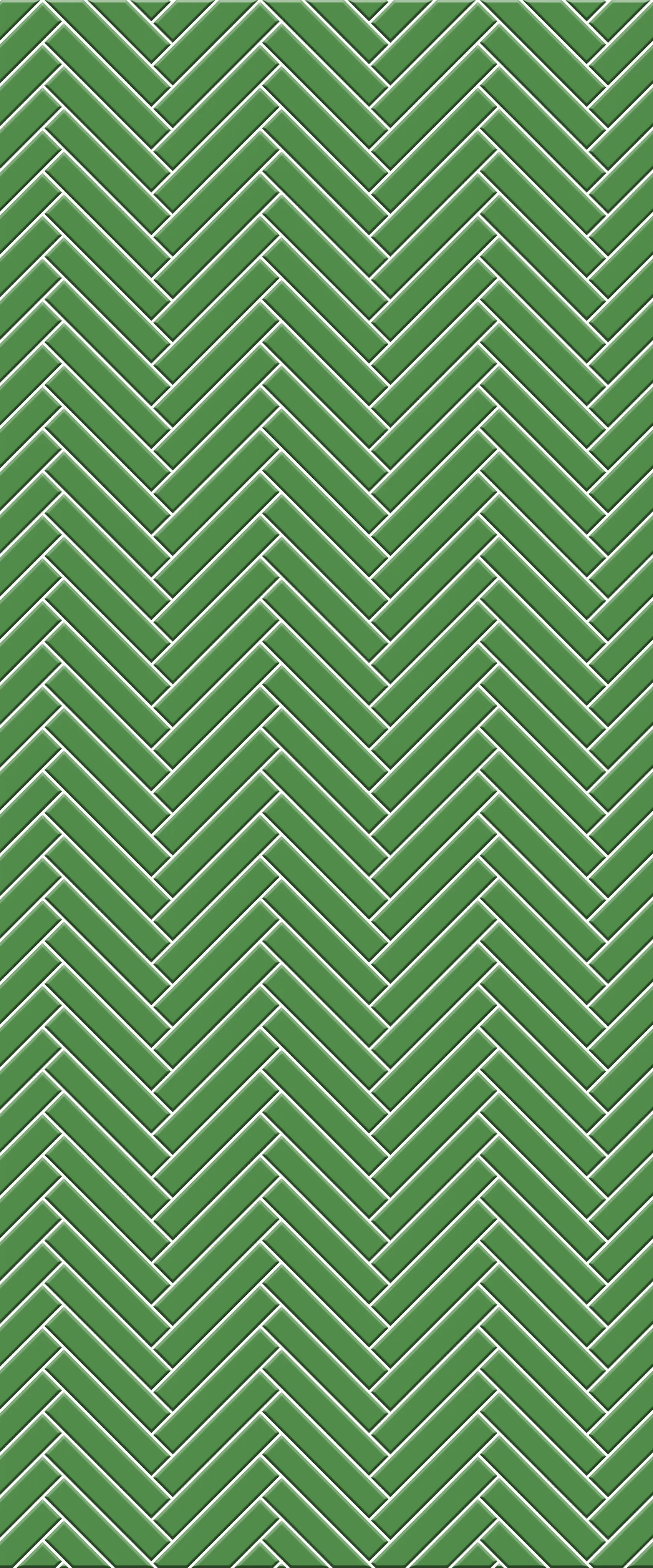 Green Double Herringbone Tile Acrylic Shower Wall Panel 2440mm x 1220mm (3mm Thick)
