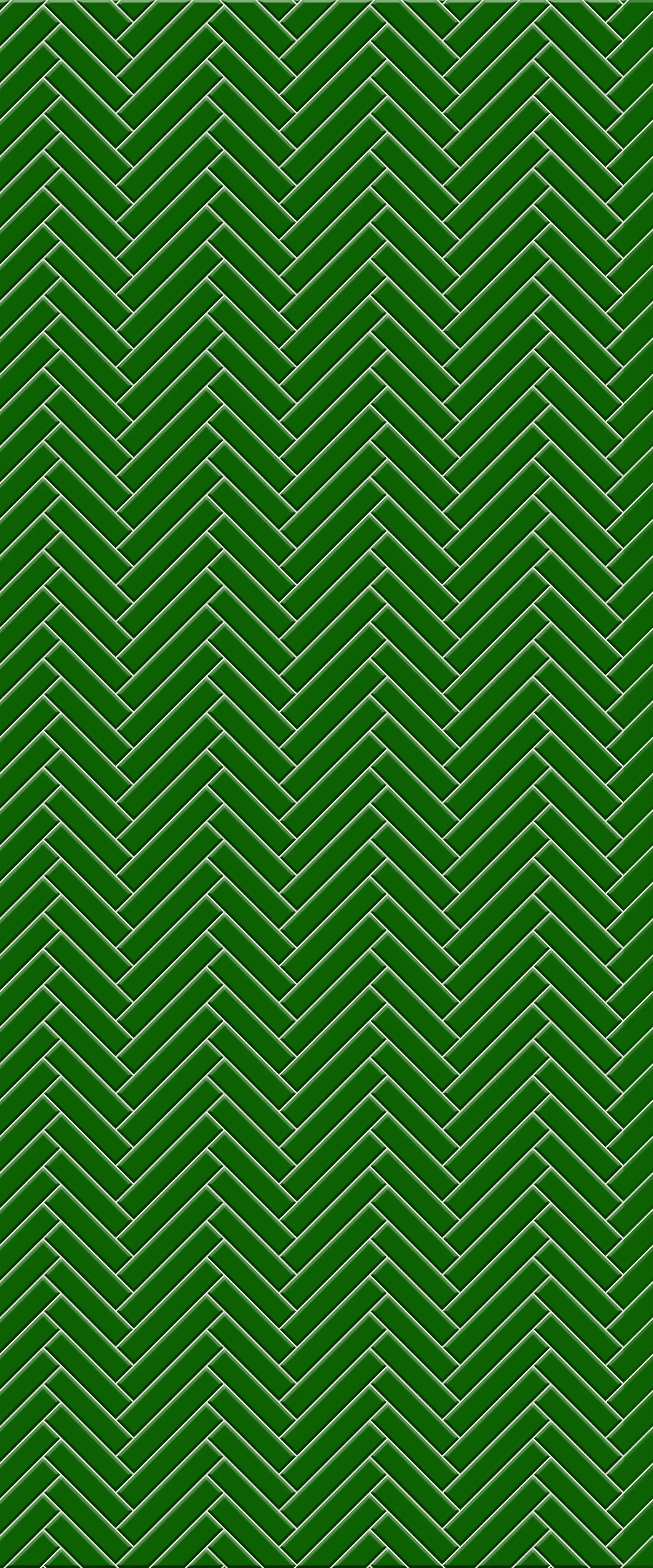 Green Single Herringbone Tile Acrylic Shower Wall Panel 2440mm x 1220mm (3mm Thick)