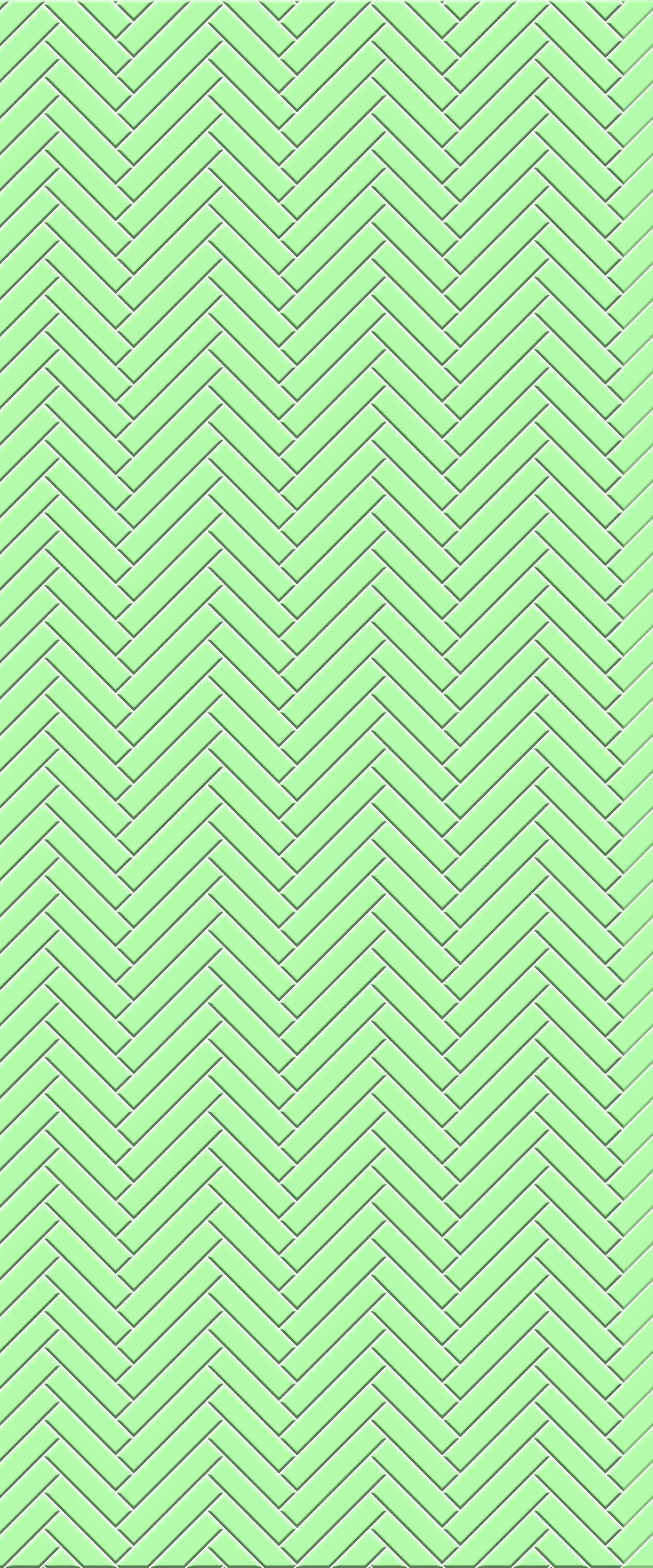 Green Single Herringbone Tile Acrylic Shower Wall Panel 2440mm x 1220mm (3mm Thick)