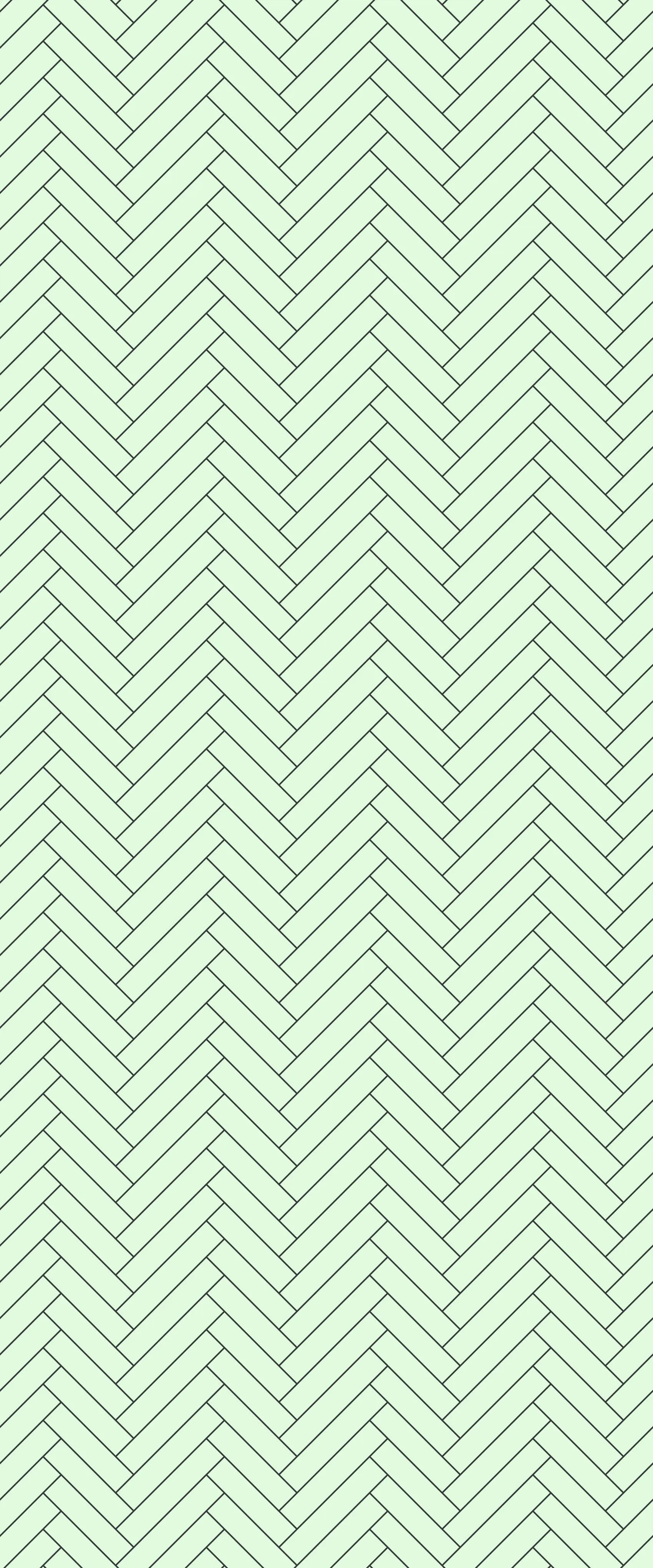 Green Single Herringbone Tile Acrylic Shower Wall Panel 2440mm x 1220mm (3mm Thick)