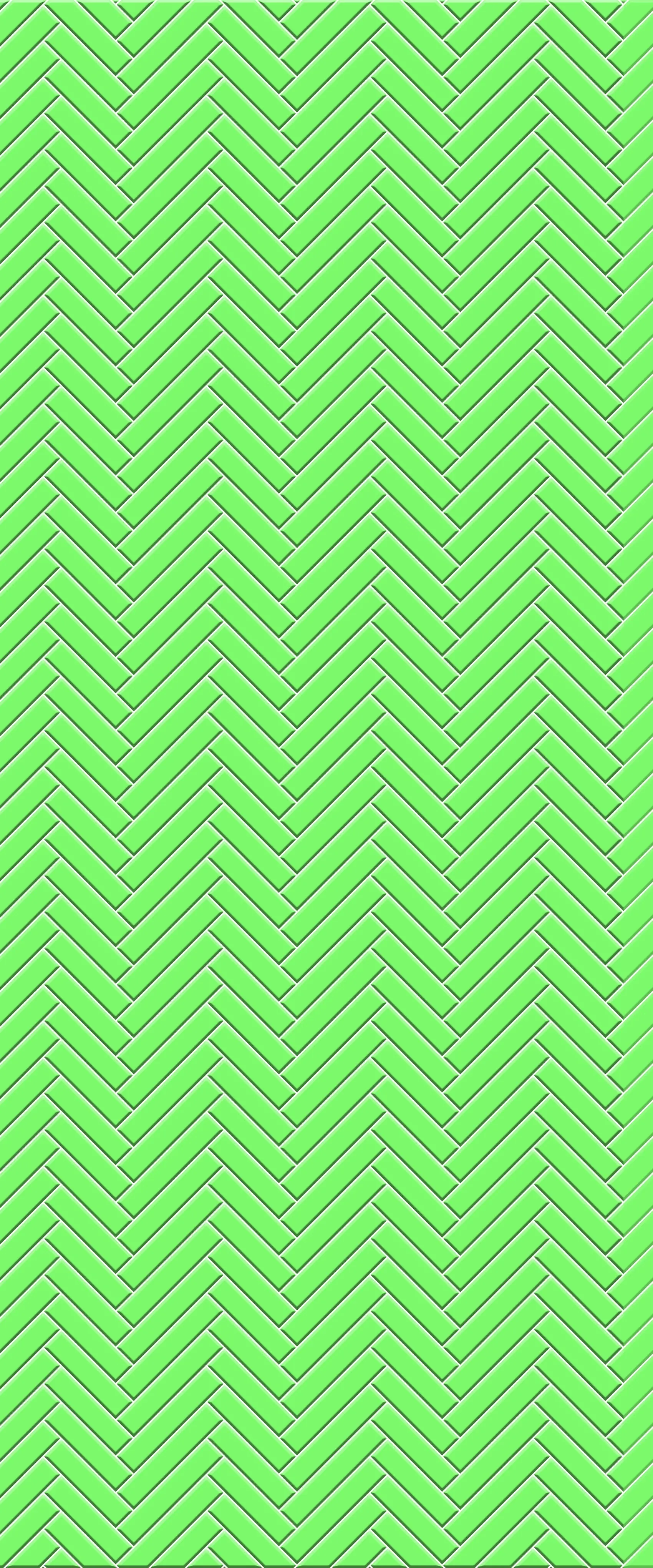 Green Single Herringbone Tile Acrylic Shower Wall Panel 2440mm x 1220mm (3mm Thick)