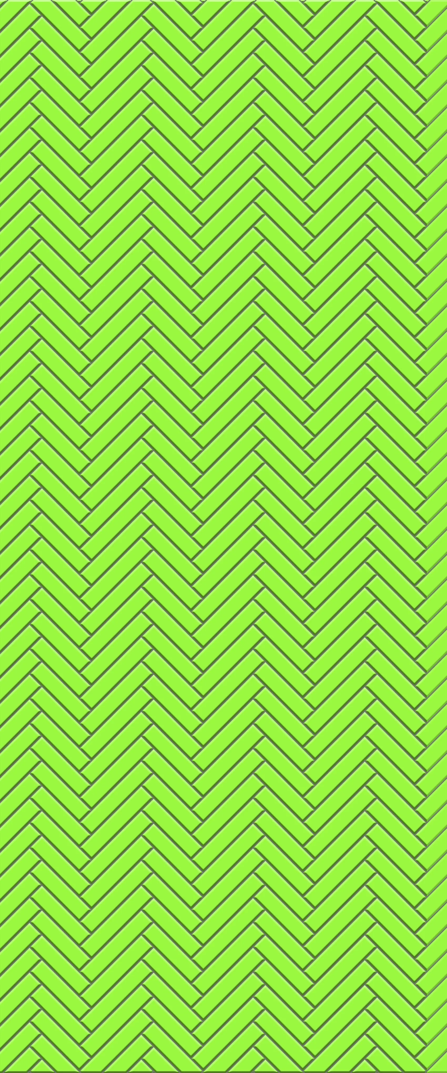 Green Single Herringbone Tile Acrylic Shower Wall Panel 2440mm x 1220mm (3mm Thick)
