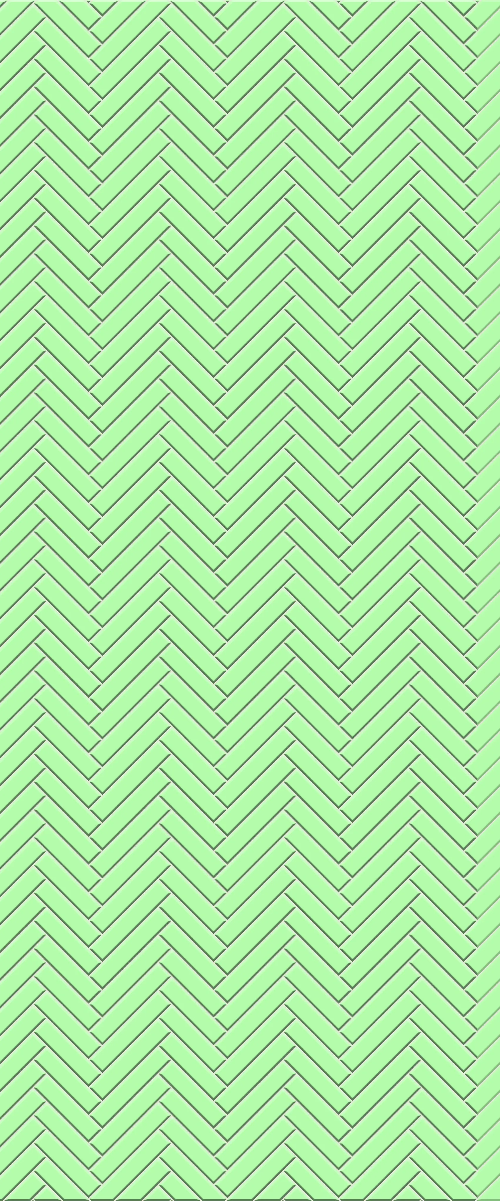 Green Single Herringbone Tile Acrylic Shower Wall Panel 2440mm x 1220mm (3mm Thick)