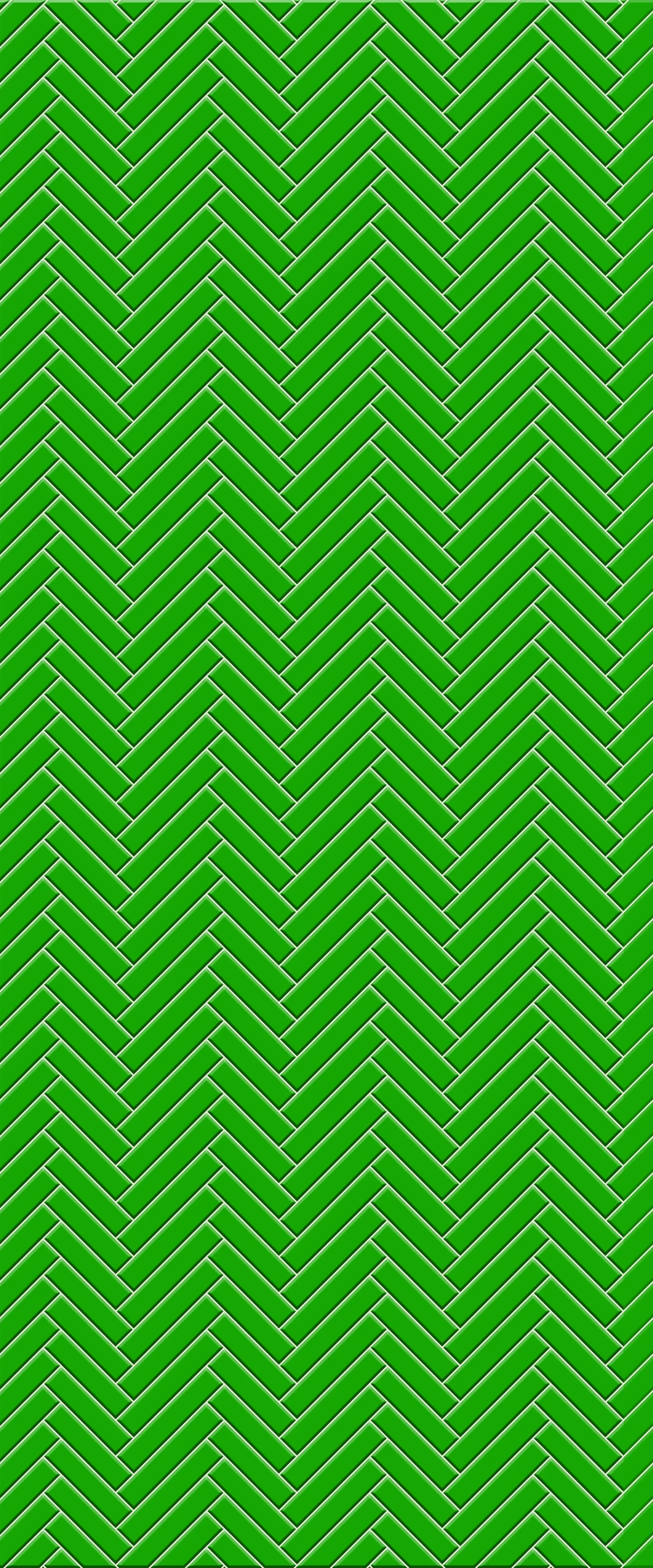 Green Single Herringbone Tile Acrylic Shower Wall Panel 2440mm x 1220mm (3mm Thick)
