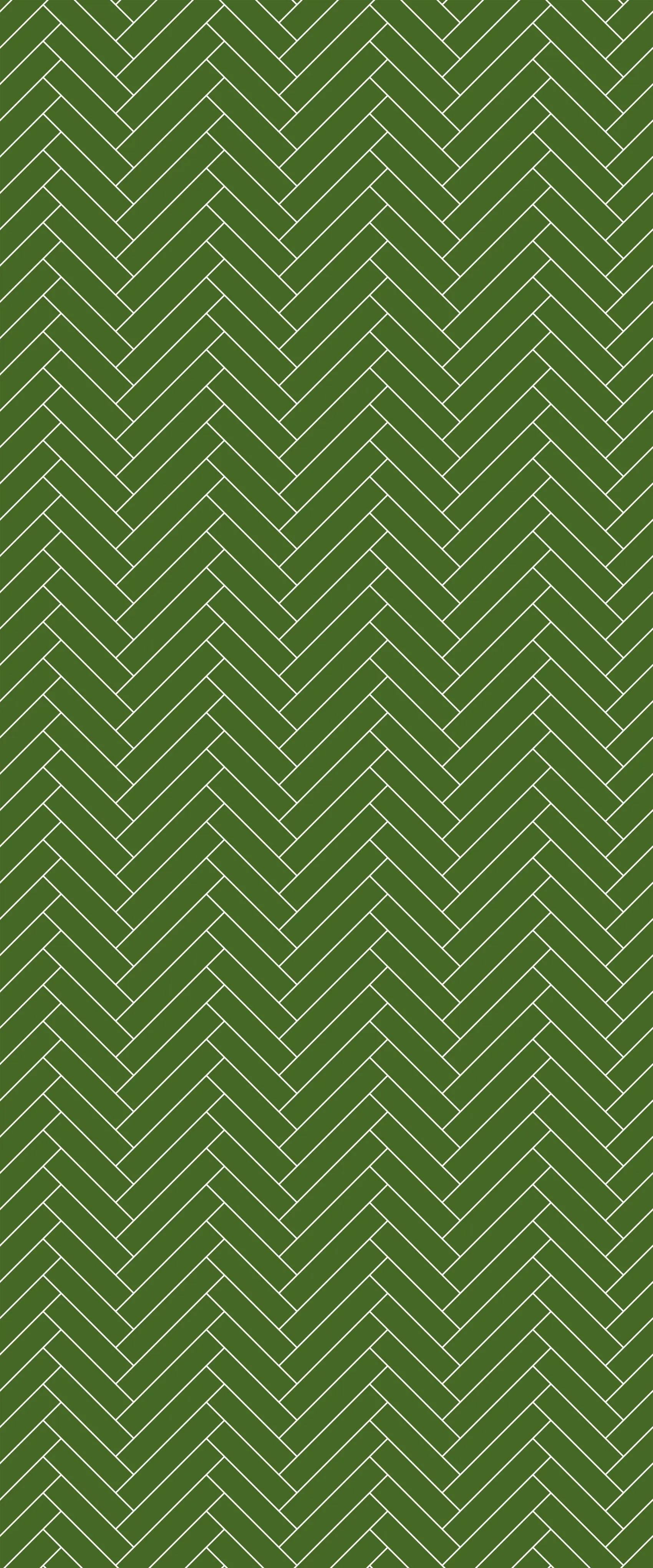 Green Single Herringbone Tile Acrylic Shower Wall Panel 2440mm x 1220mm (3mm Thick)