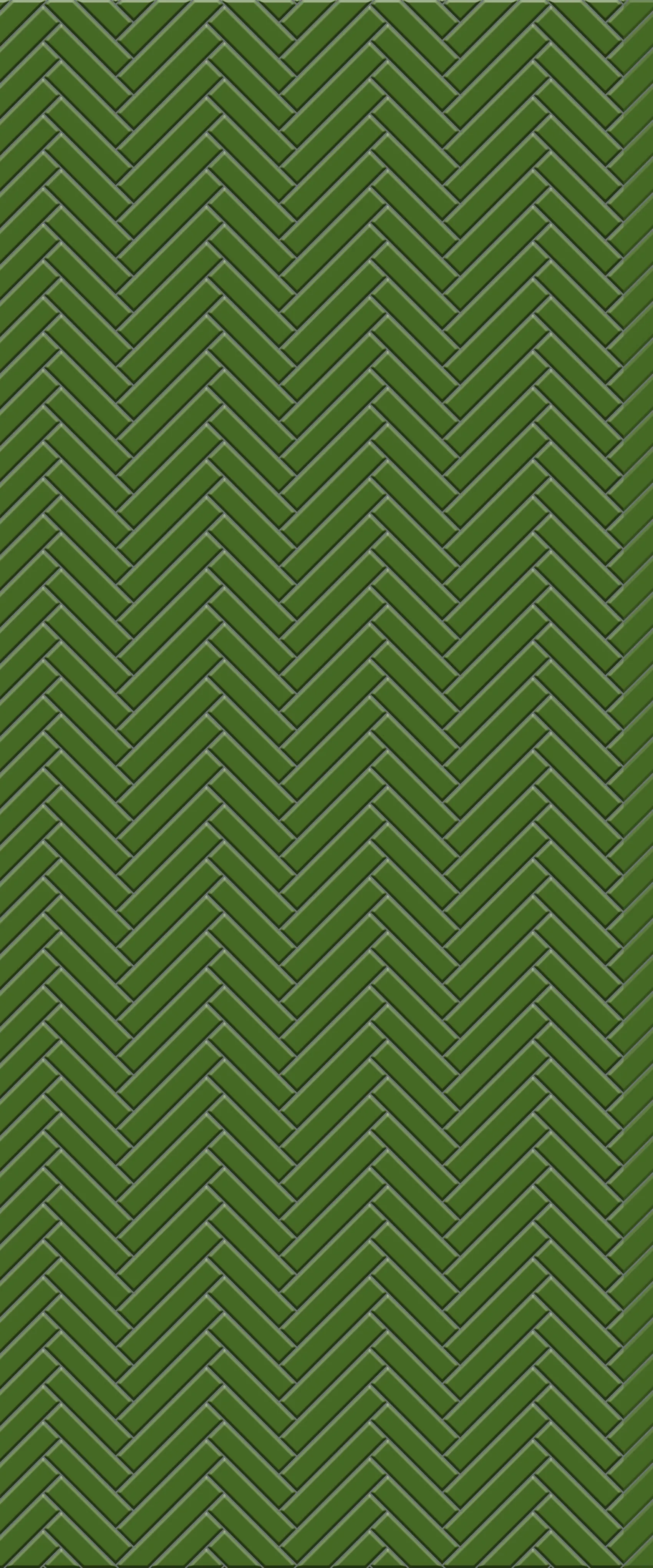 Green Single Herringbone Tile Acrylic Shower Wall Panel 2440mm x 1220mm (3mm Thick)