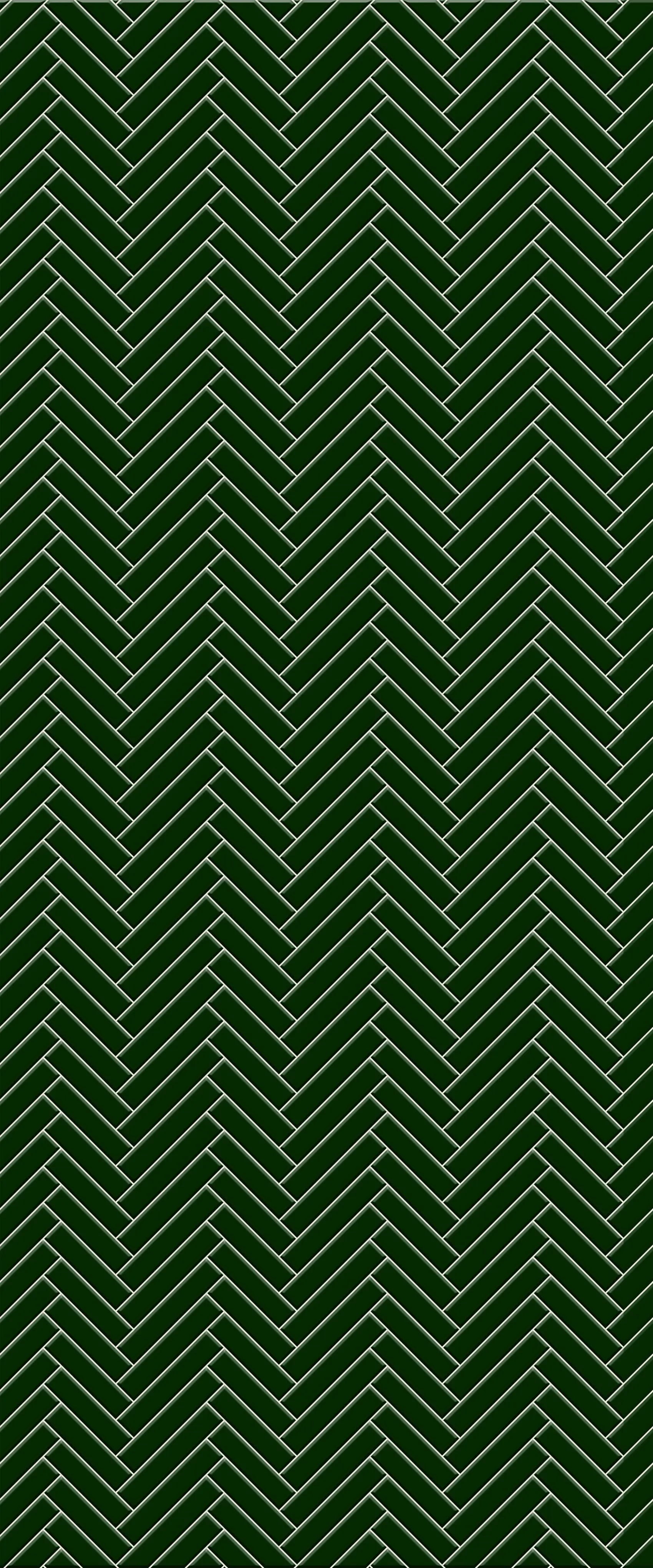 Green Single Herringbone Tile Acrylic Shower Wall Panel 2440mm x 1220mm (3mm Thick)