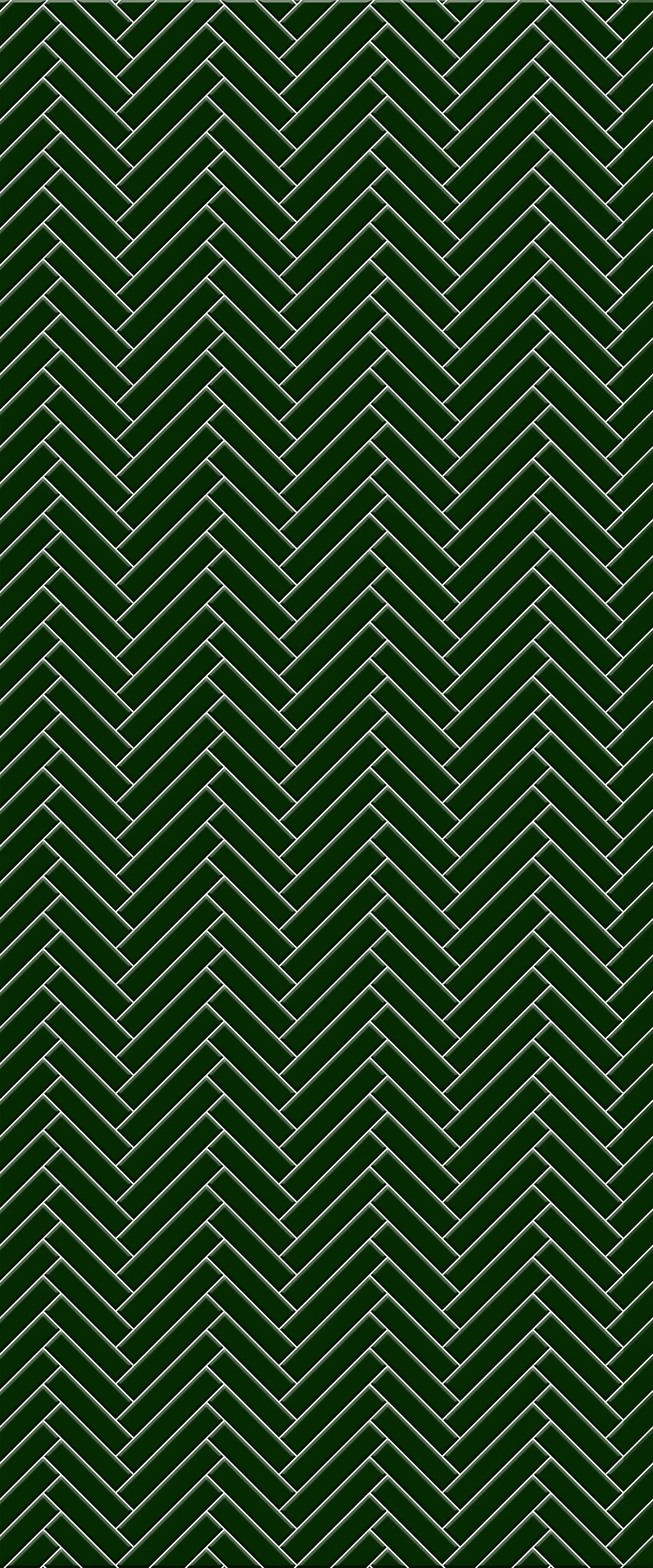 Green Single Herringbone Tile Acrylic Shower Wall Panel 2440mm x 1220mm (3mm Thick)