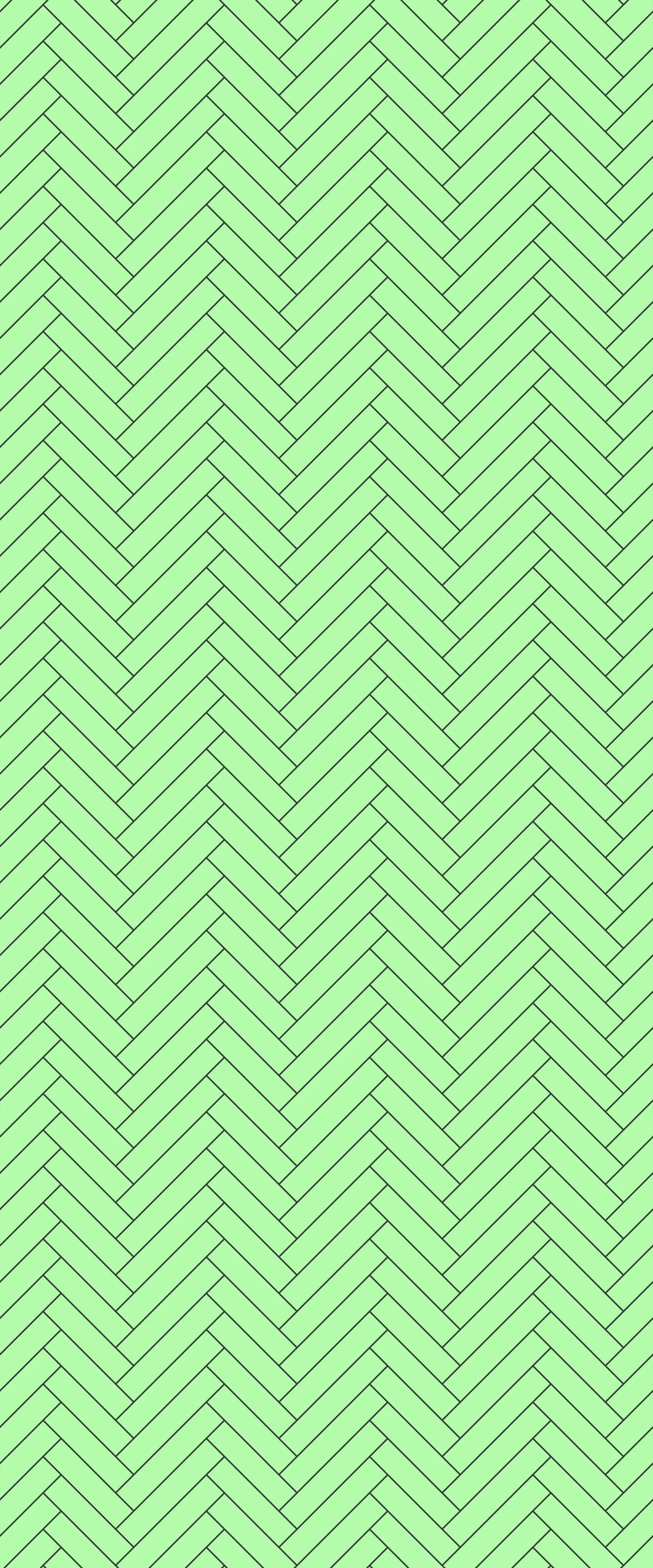 Green Single Herringbone Tile Acrylic Shower Wall Panel 2440mm x 1220mm (3mm Thick)