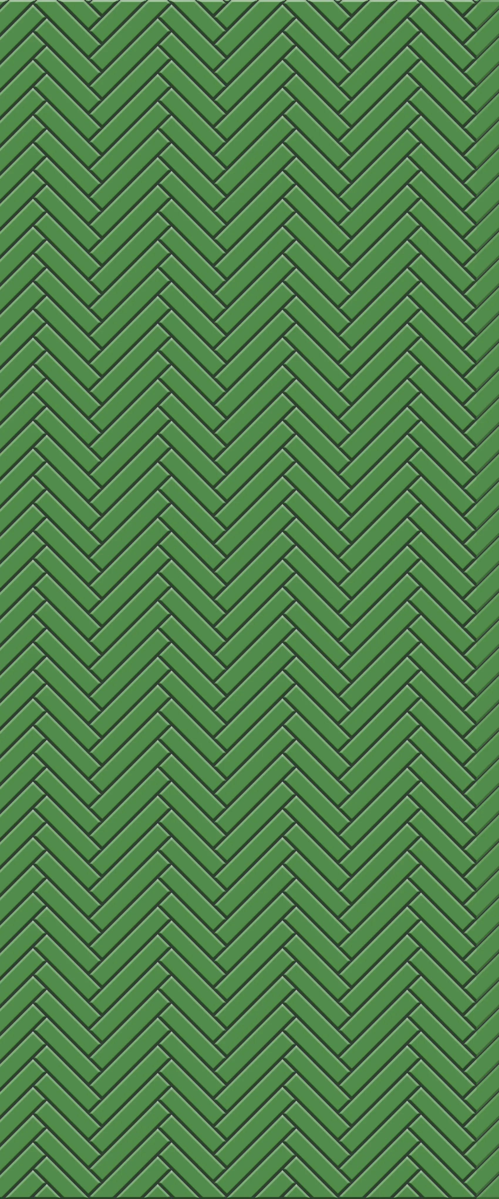 Green Single Herringbone Tile Acrylic Shower Wall Panel 2440mm x 1220mm (3mm Thick)