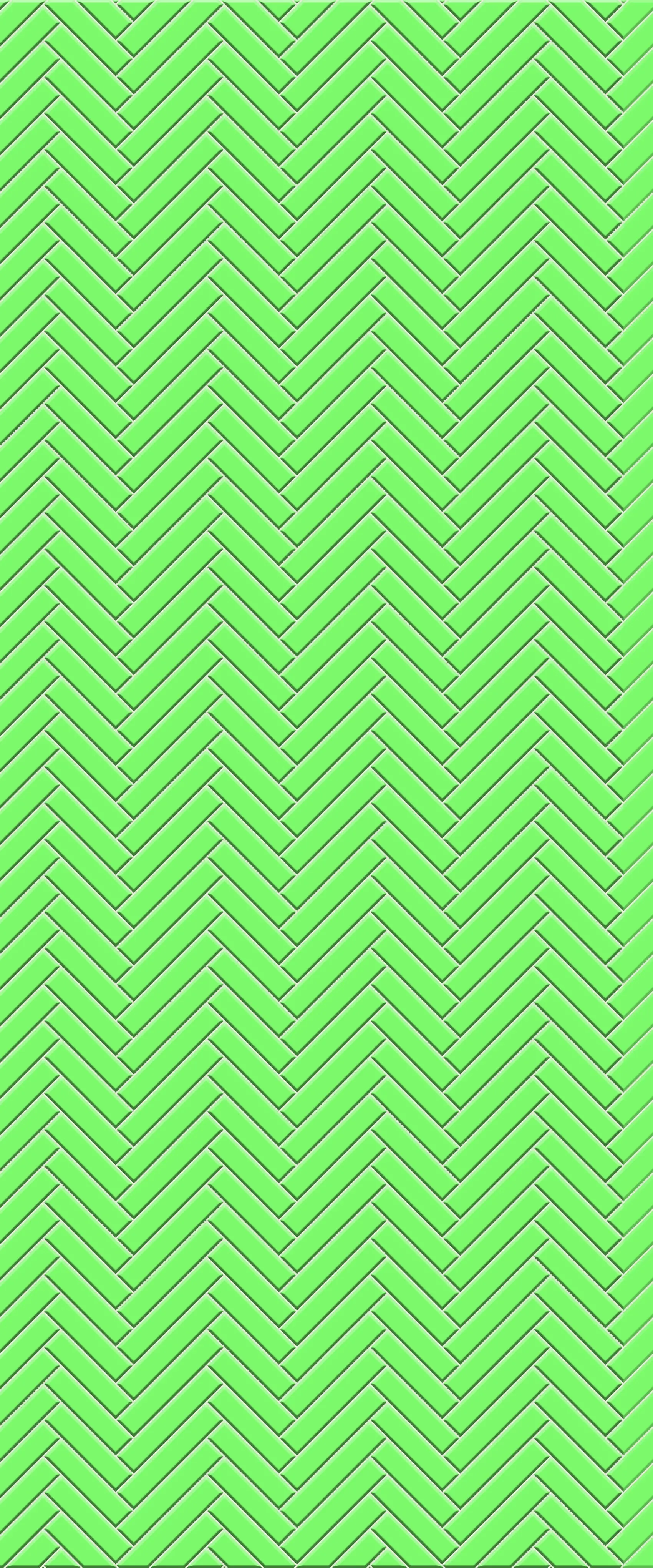 Green Single Herringbone Tile Acrylic Shower Wall Panel 2440mm x 1220mm (3mm Thick)