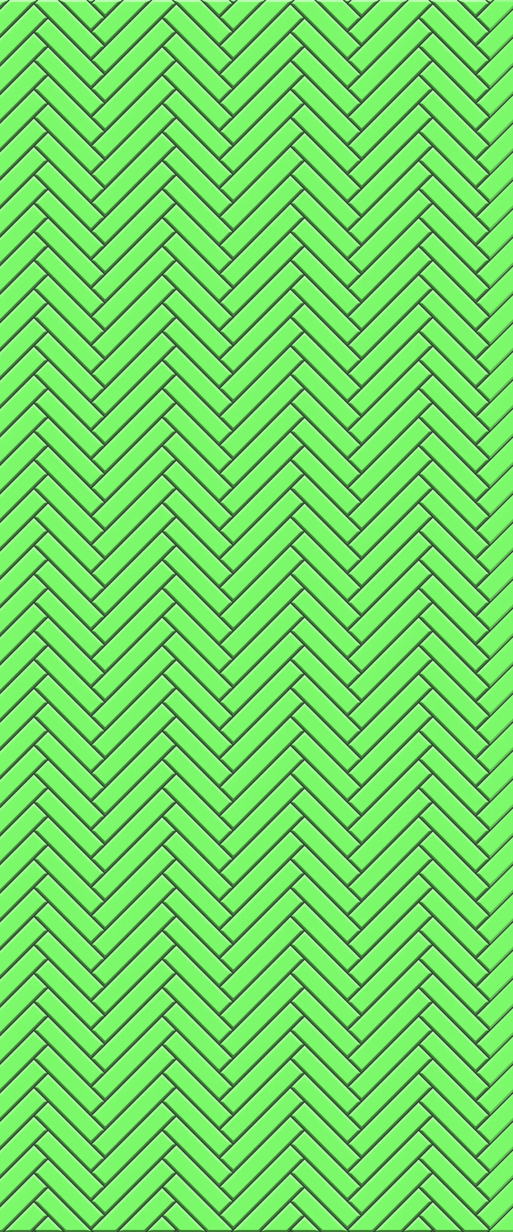 Green Single Herringbone Tile Acrylic Shower Wall Panel 2440mm x 1220mm (3mm Thick)