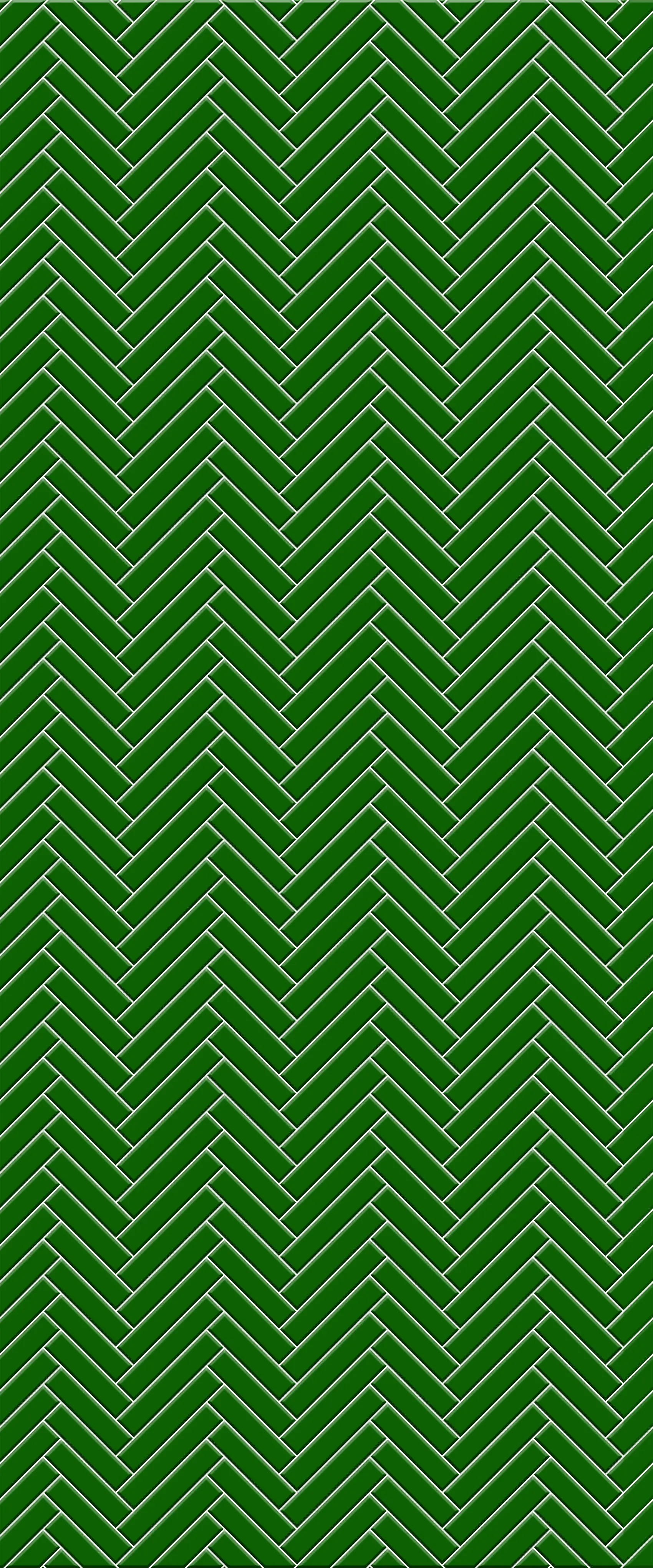 Green Single Herringbone Tile Acrylic Shower Wall Panel 2440mm x 1220mm (3mm Thick)