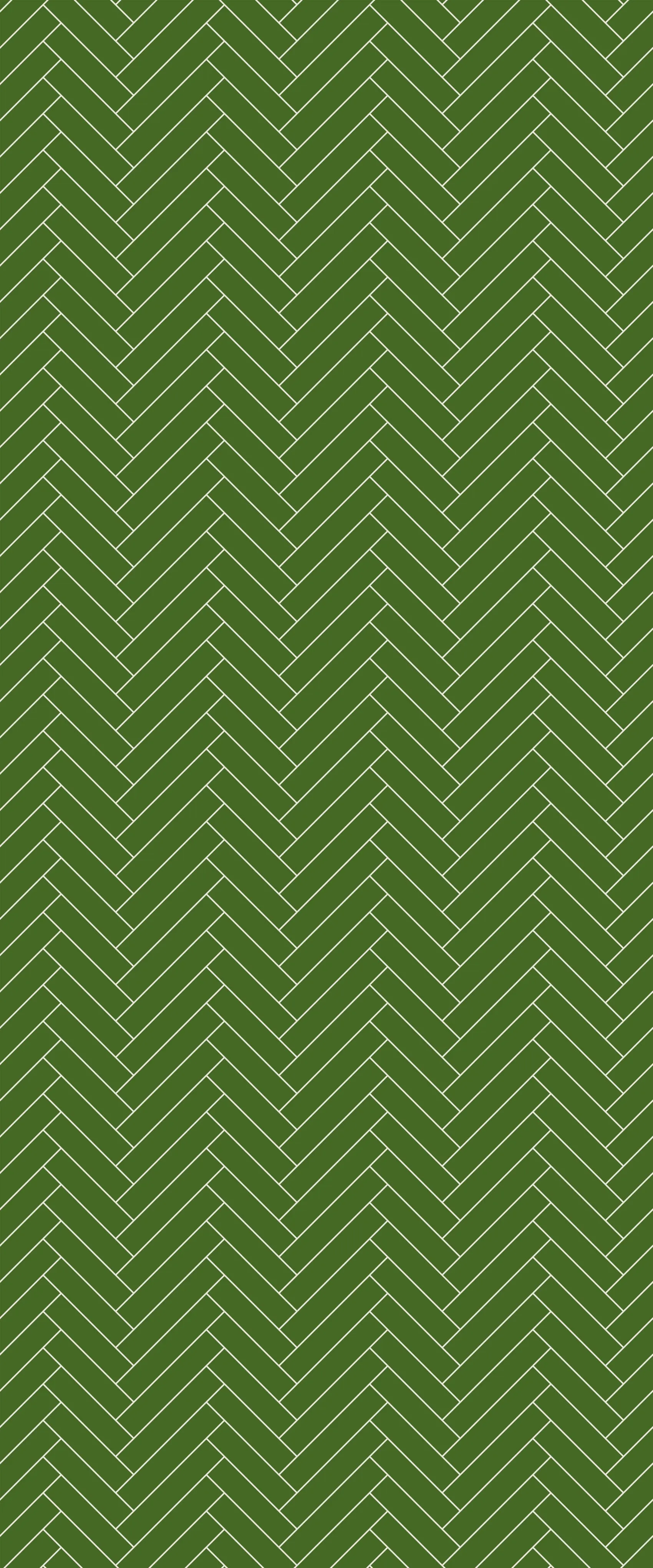 Green Single Herringbone Tile Acrylic Shower Wall Panel 2440mm x 1220mm (3mm Thick)