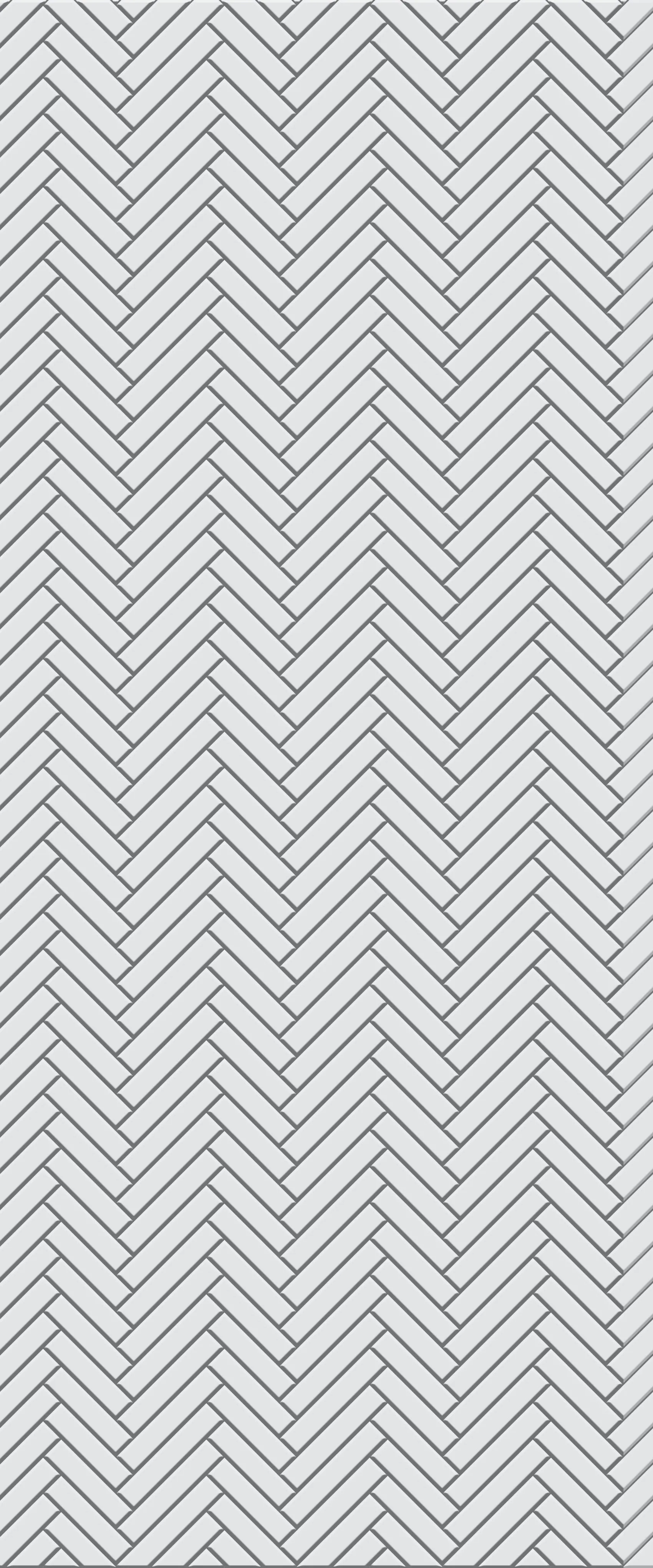 Grey Single Herringbone Tile Acrylic Shower Wall Panel 2440mm x 1220mm (3mm Thick)