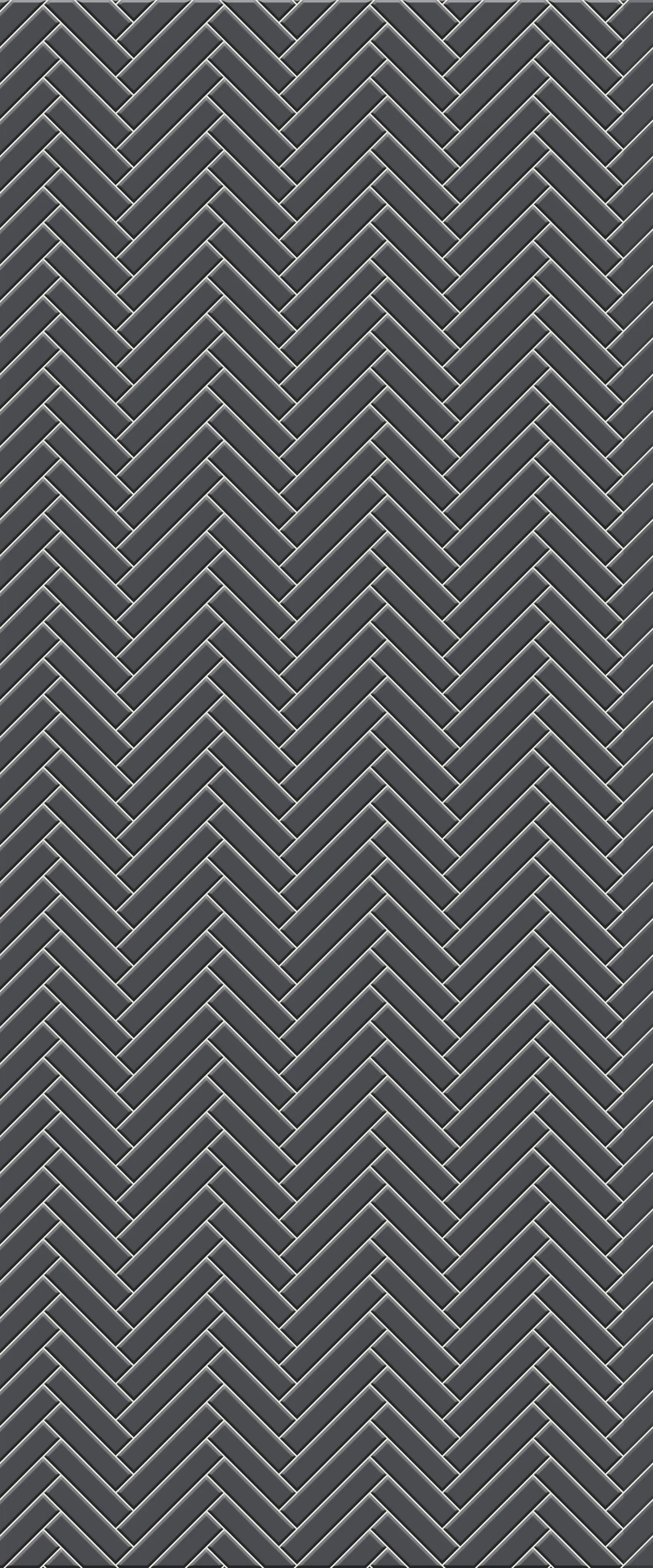 Grey Single Herringbone Tile Acrylic Shower Wall Panel 2440mm x 1220mm (3mm Thick)