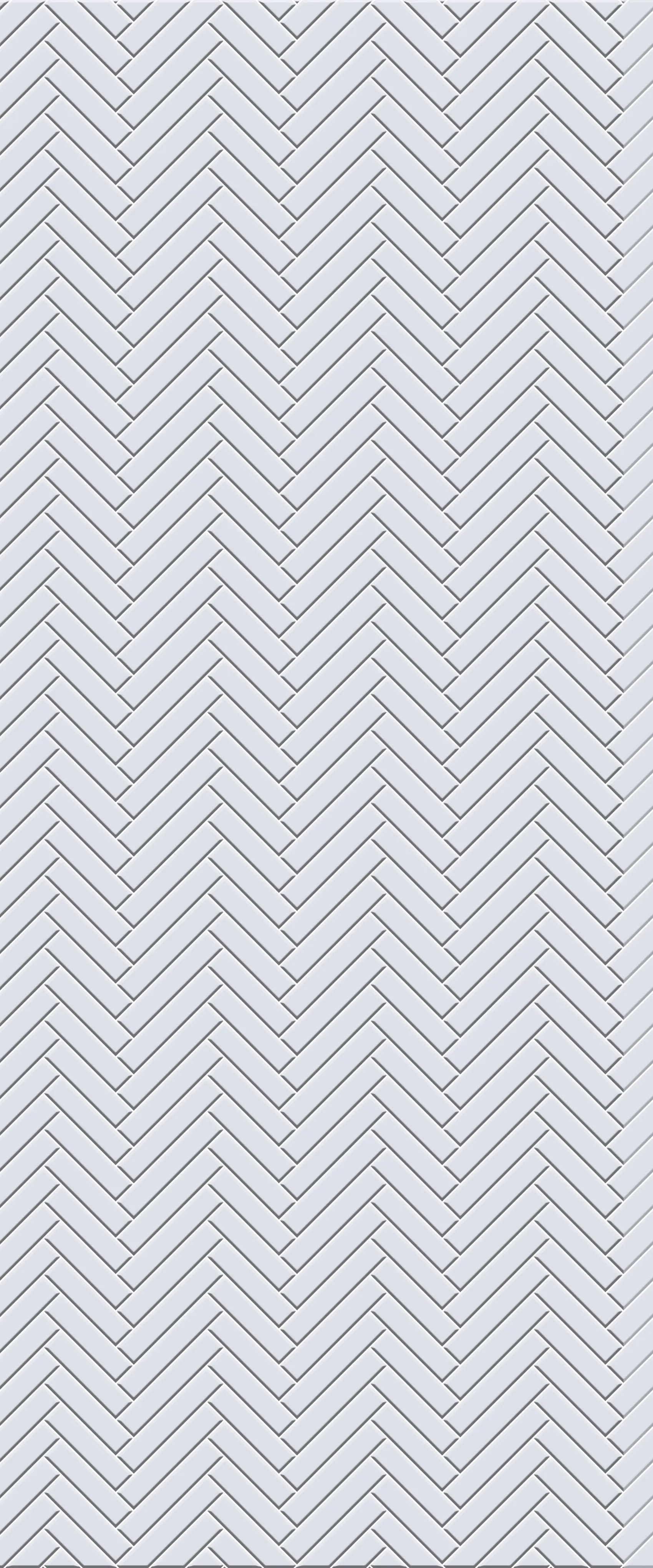 Grey Single Herringbone Tile Acrylic Shower Wall Panel 2440mm x 1220mm (3mm Thick)