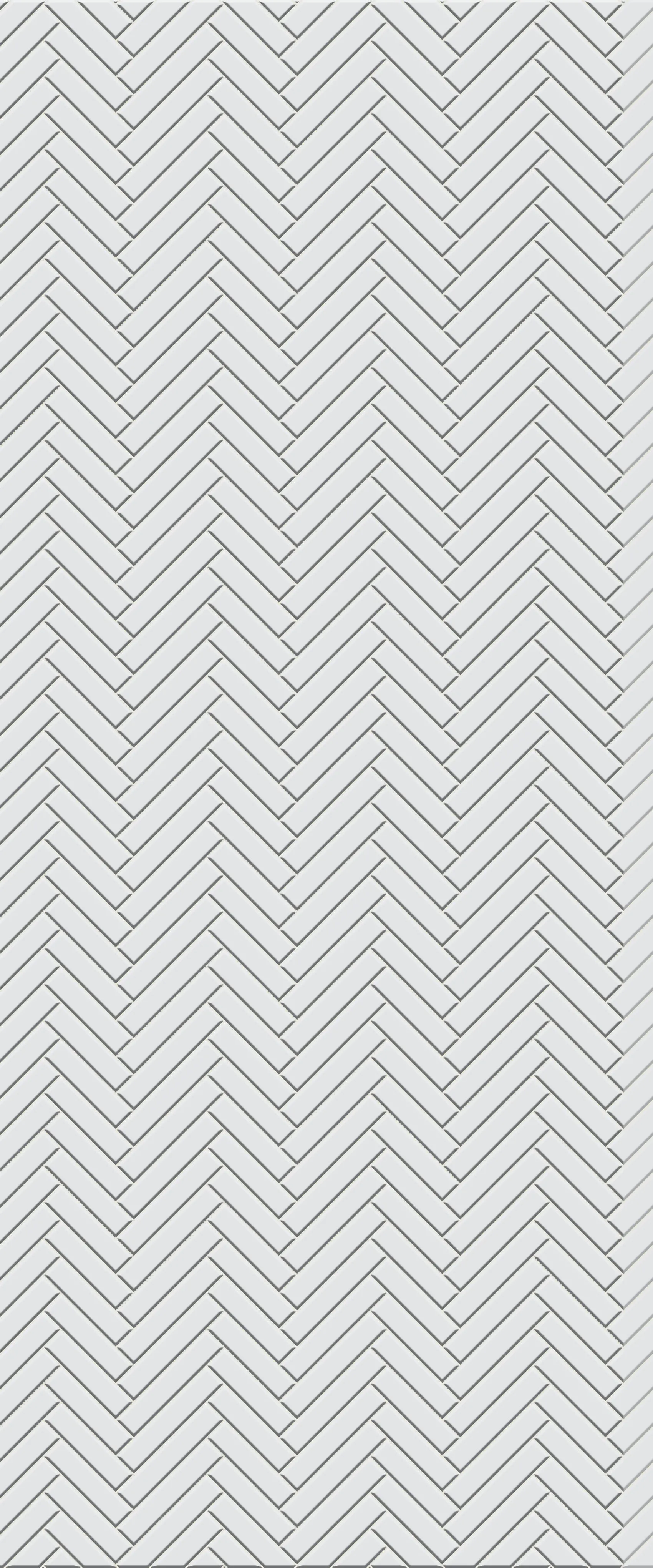 Grey Single Herringbone Tile Acrylic Shower Wall Panel 2440mm x 1220mm (3mm Thick)