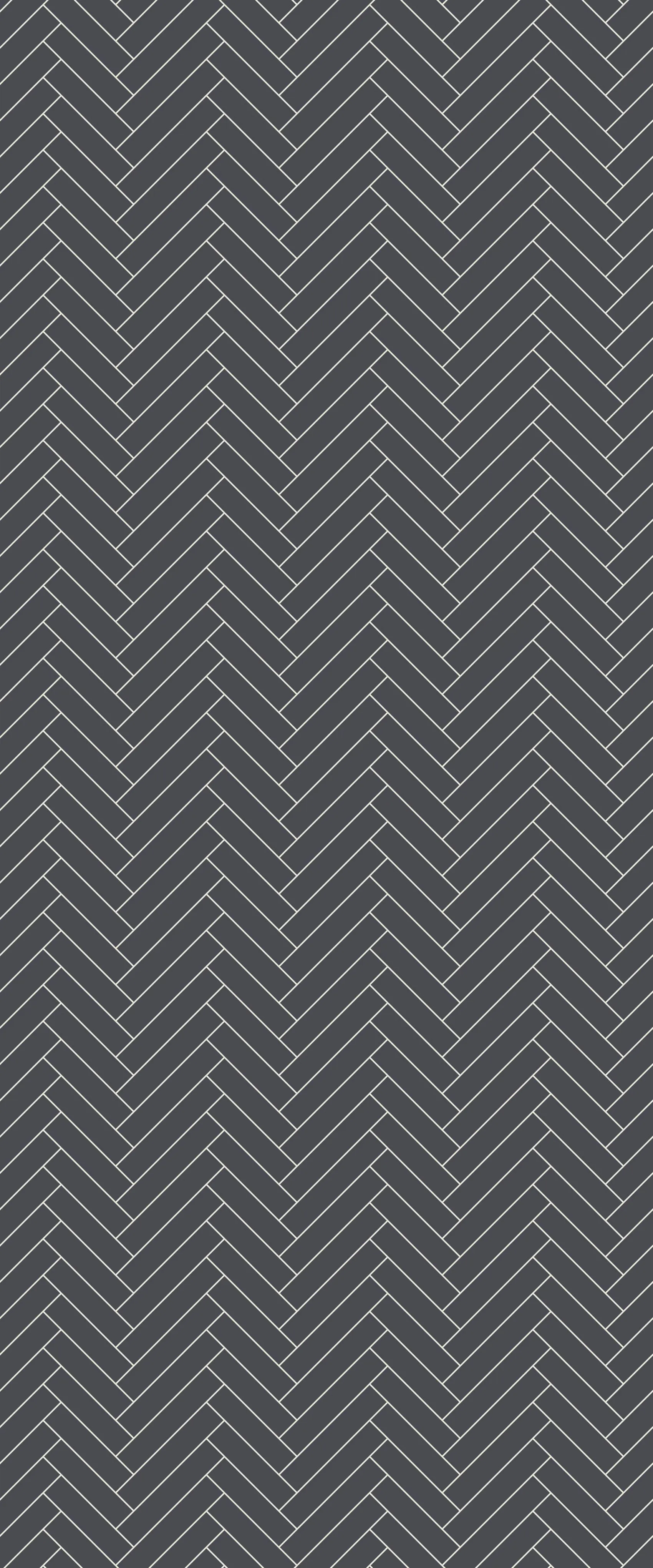 Grey Single Herringbone Tile Acrylic Shower Wall Panel 2440mm x 1220mm (3mm Thick)